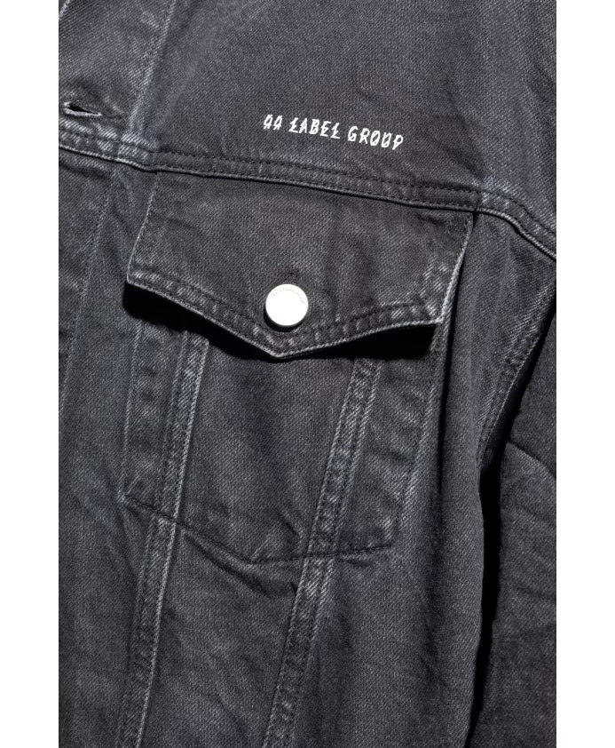 44 Label Group Simulation denim Jacket Black