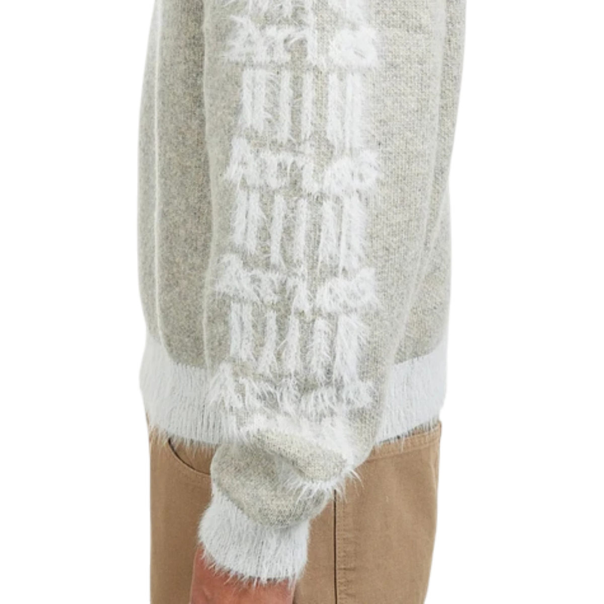 Aries Fluffy Column Chenille Crewneck