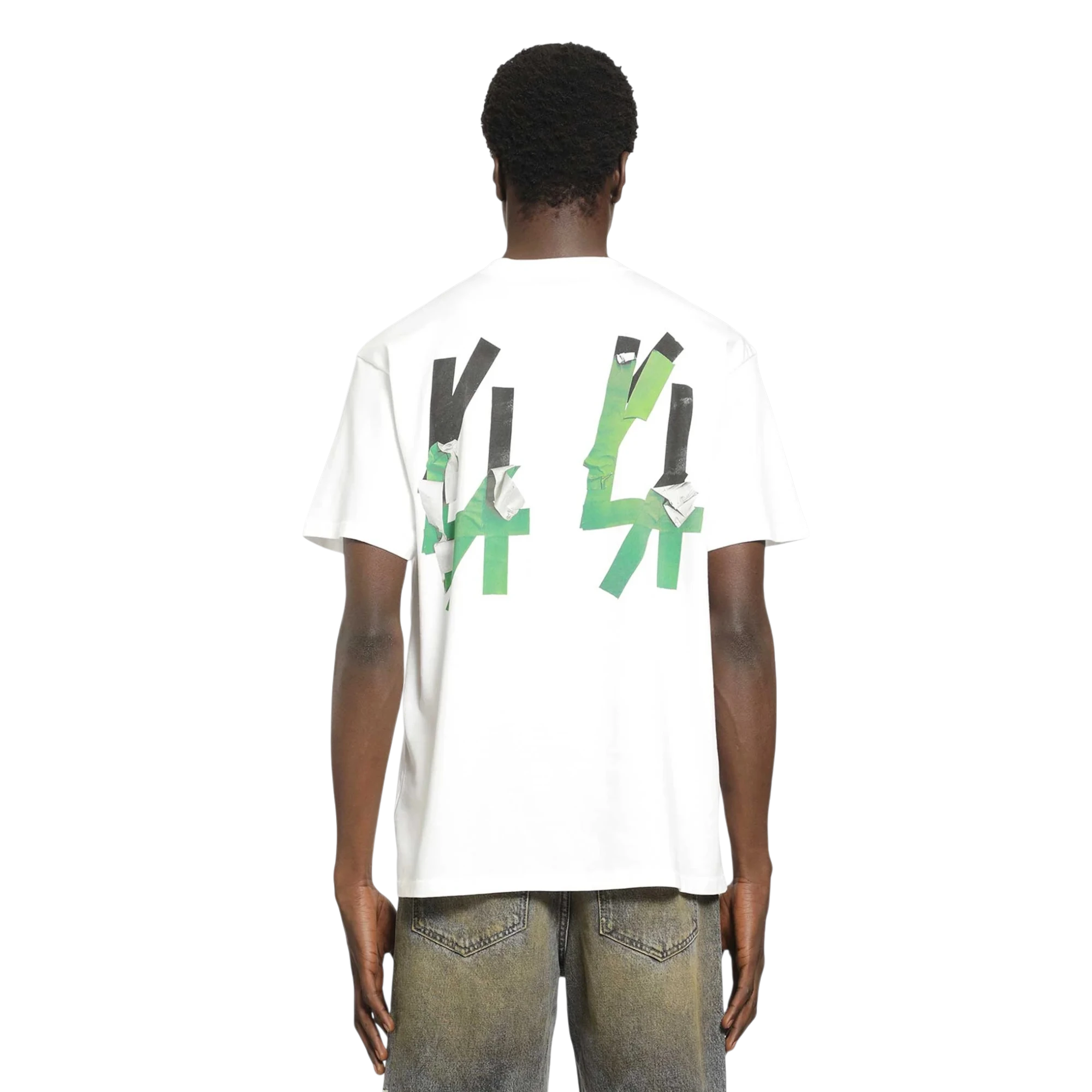 44 Label Group Tape Tee White
