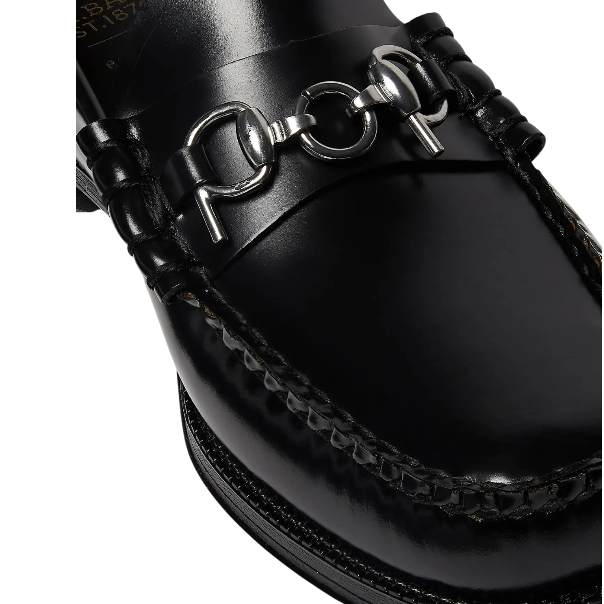 G.H.BASS & POP Trading co. Easy Weejuns Lincoln Loafers Black Leather