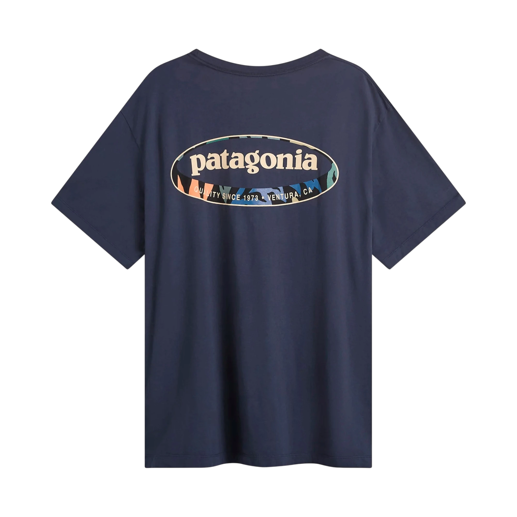 Patagonia Men's '95 Oval Logo T-Shirt Navy