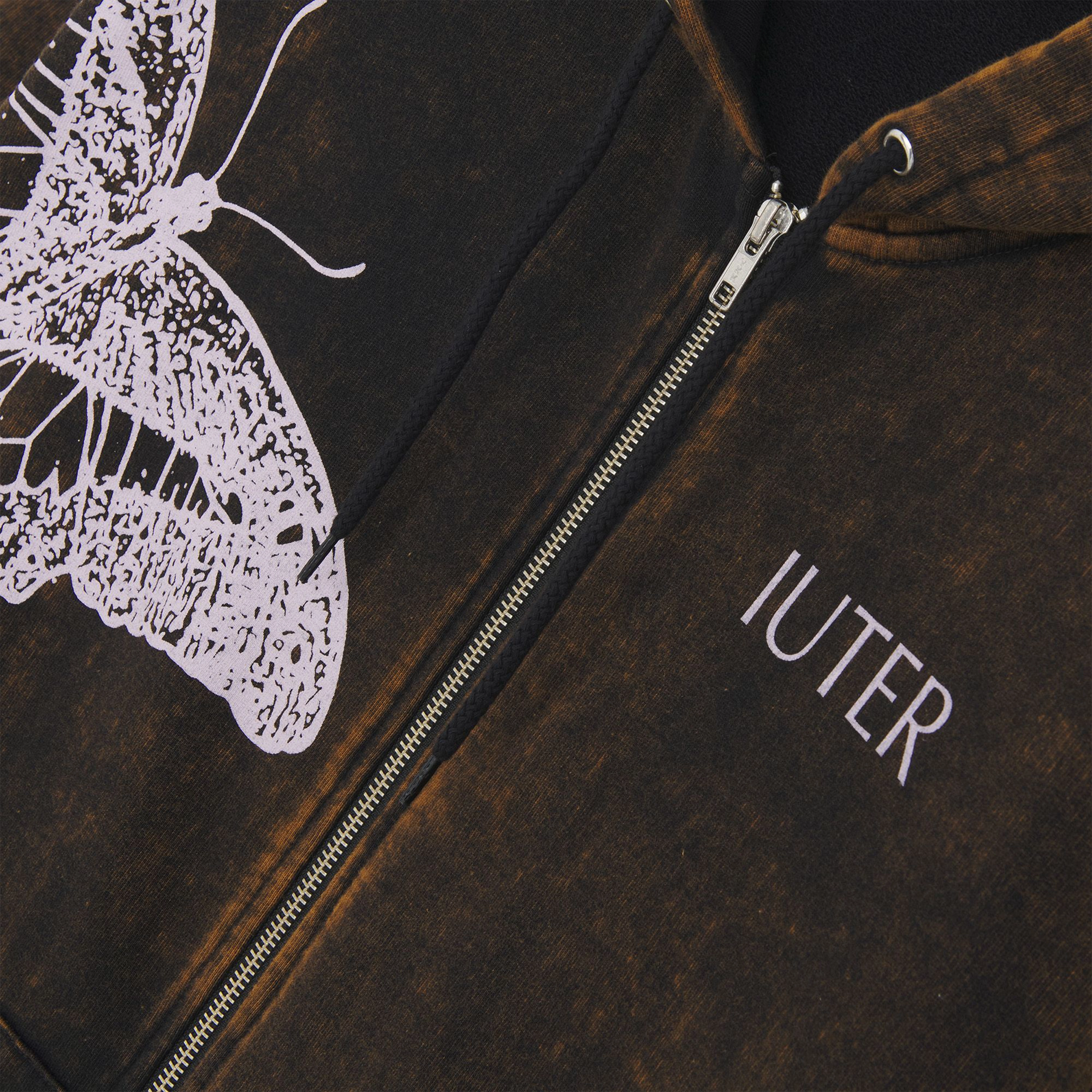 Iuter Butterfly Marble Zip Hoodie