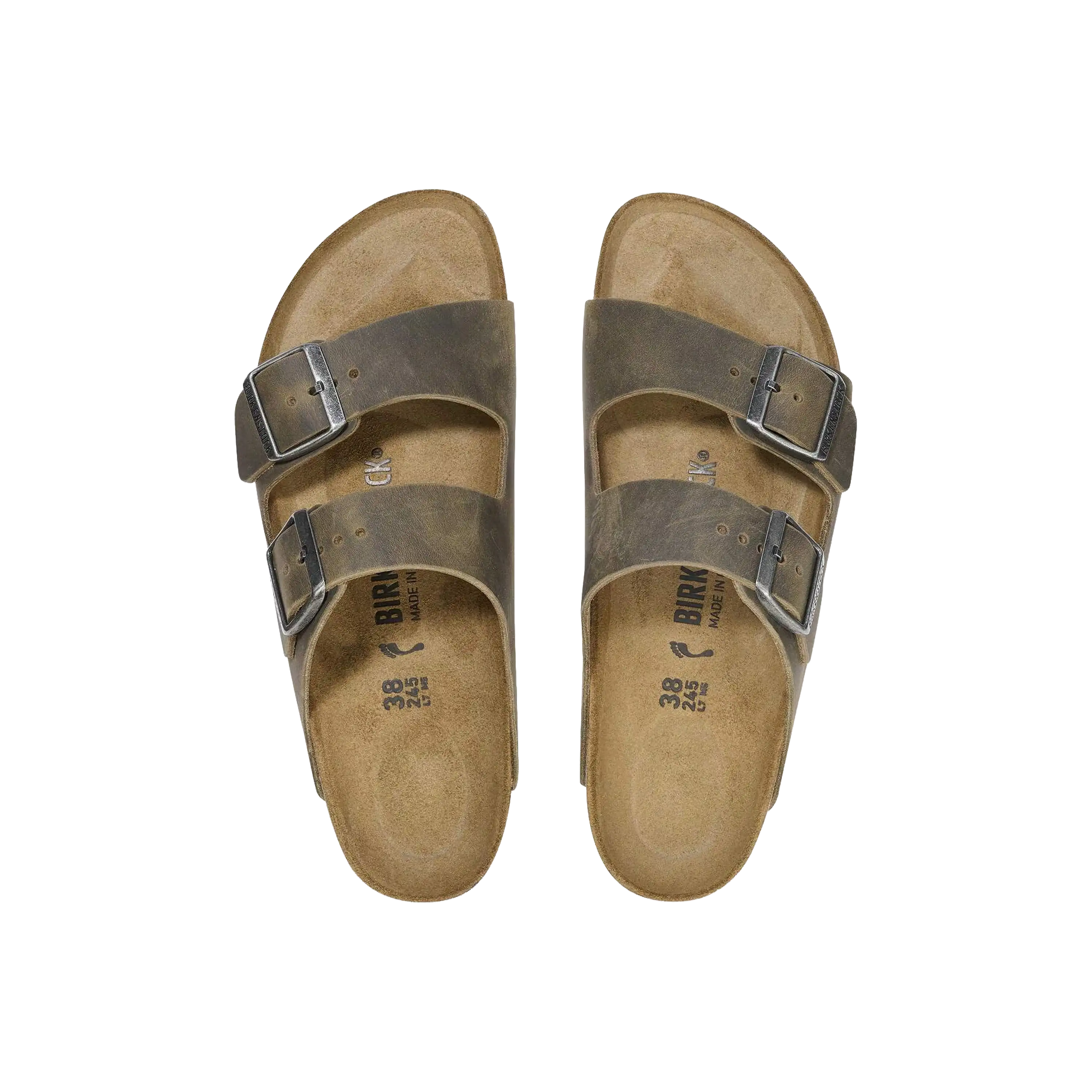 Birkenstock Arizona Leather Oil Khaki