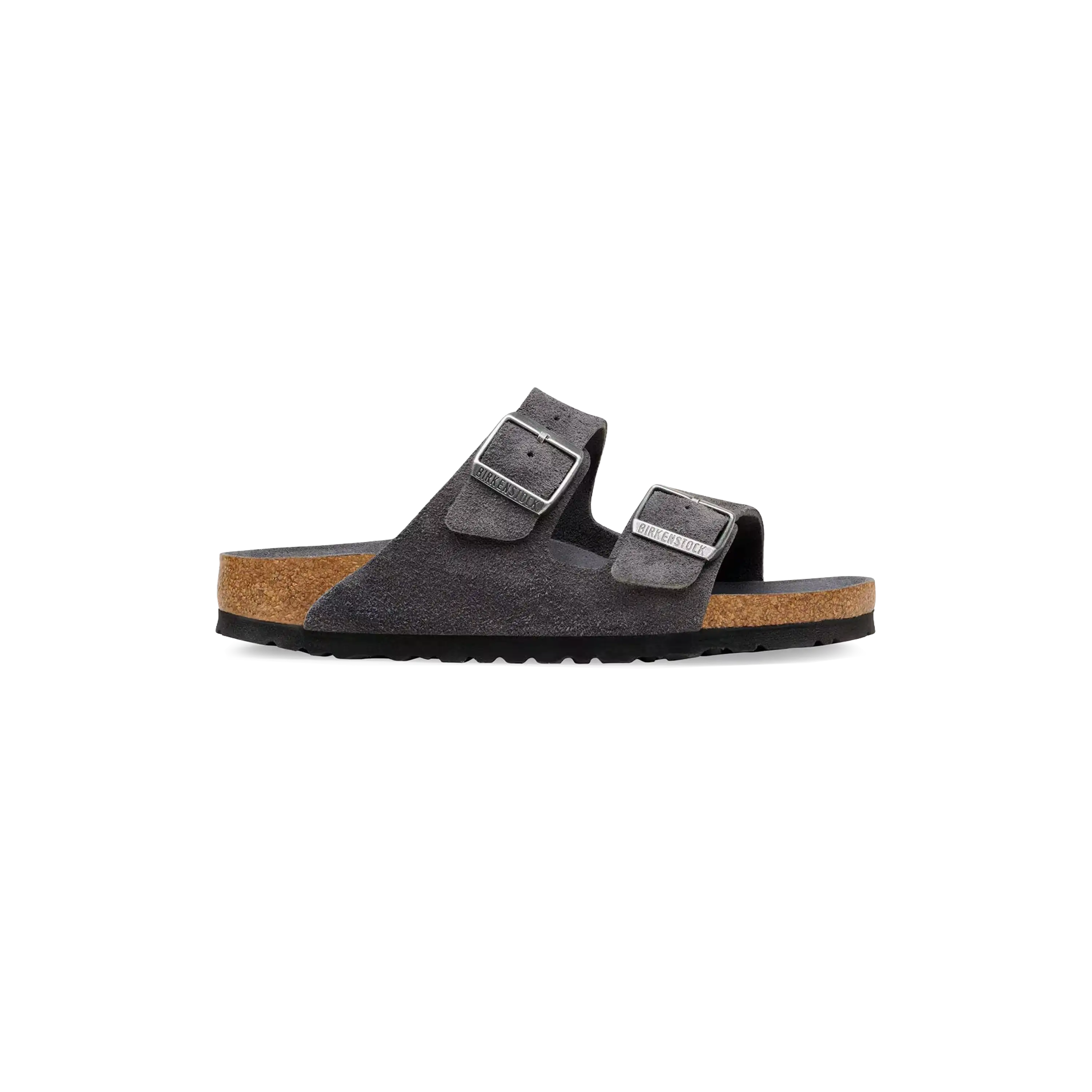 Birkenstock Arizona Leather Suede Charcoal Tonal