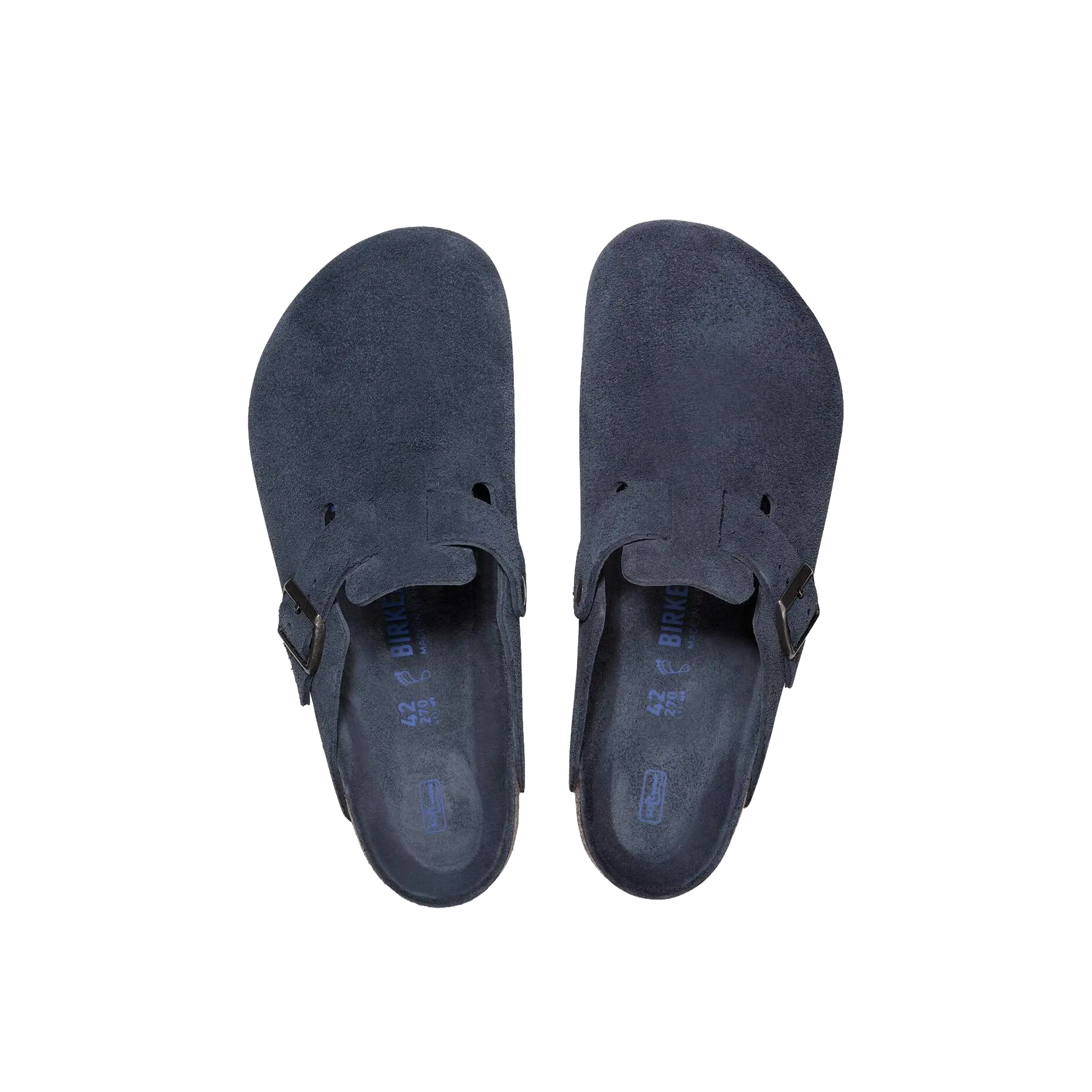 Birkenstock Boston Leather Suede New Navy Tonal