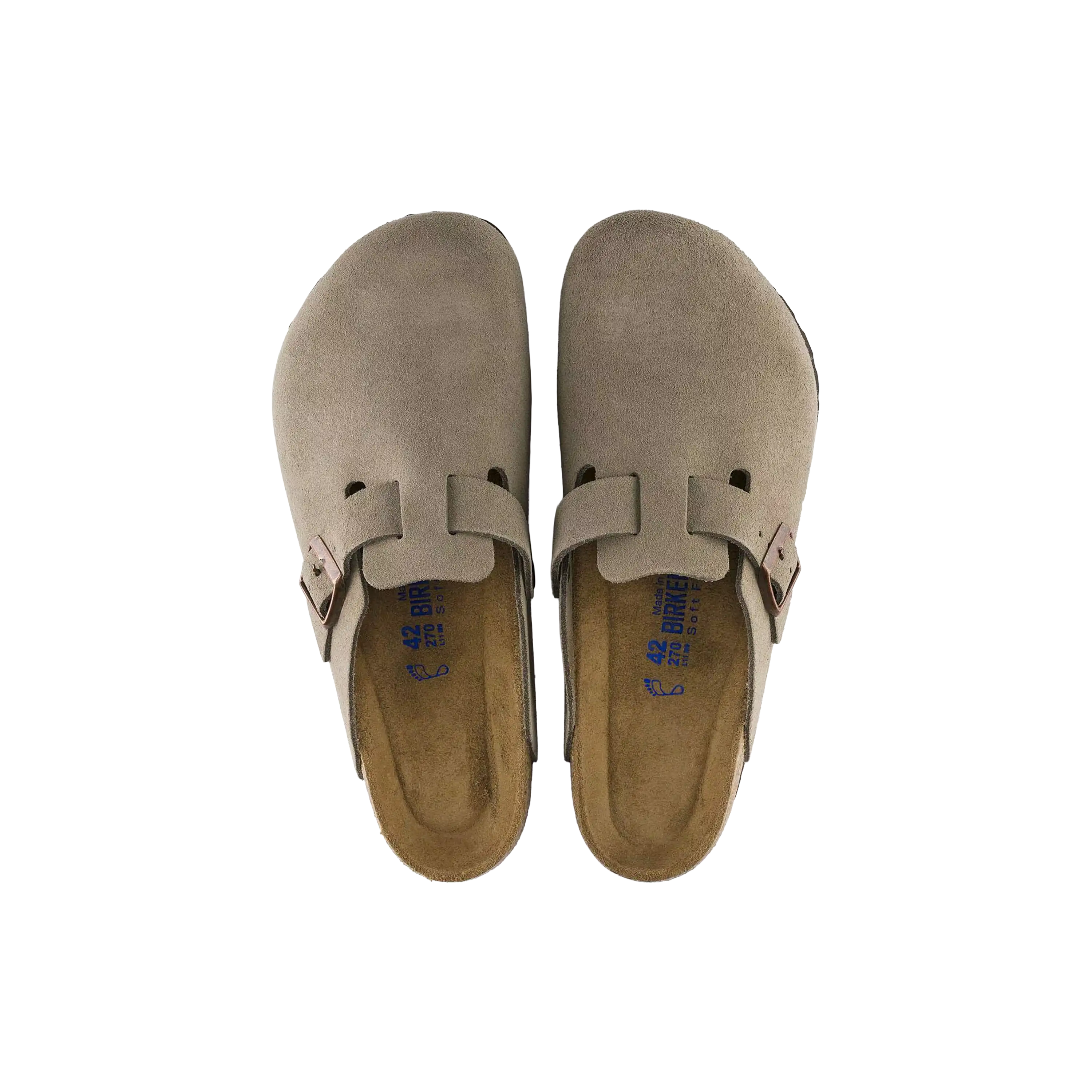 Birkenstock Boston Leather Suede Taupe