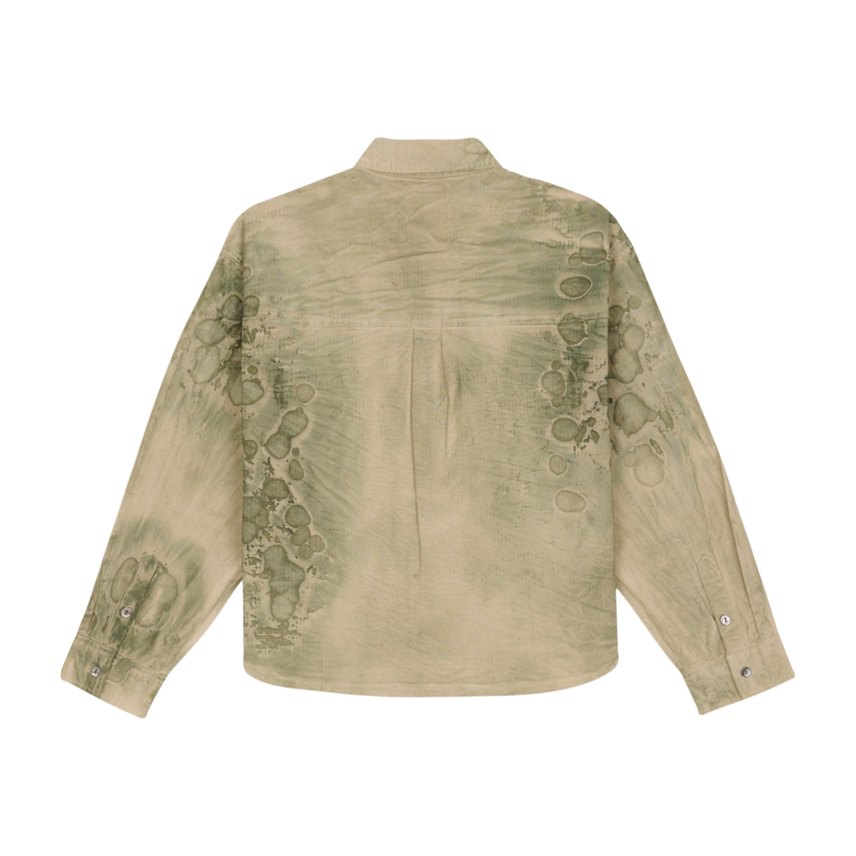 Brain Dead Cotton Ripstop Cropped Shirt Jacket - Algae