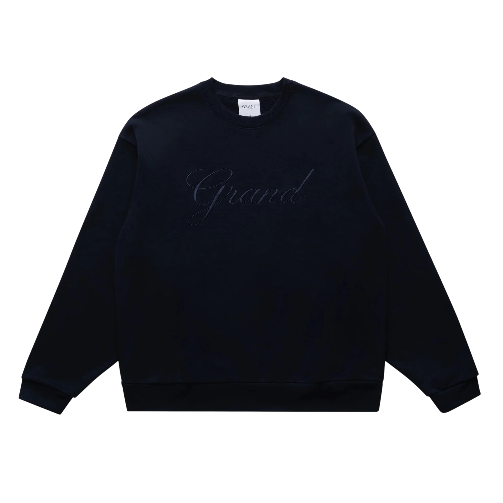 Grand Embroidered Crewneck Navy