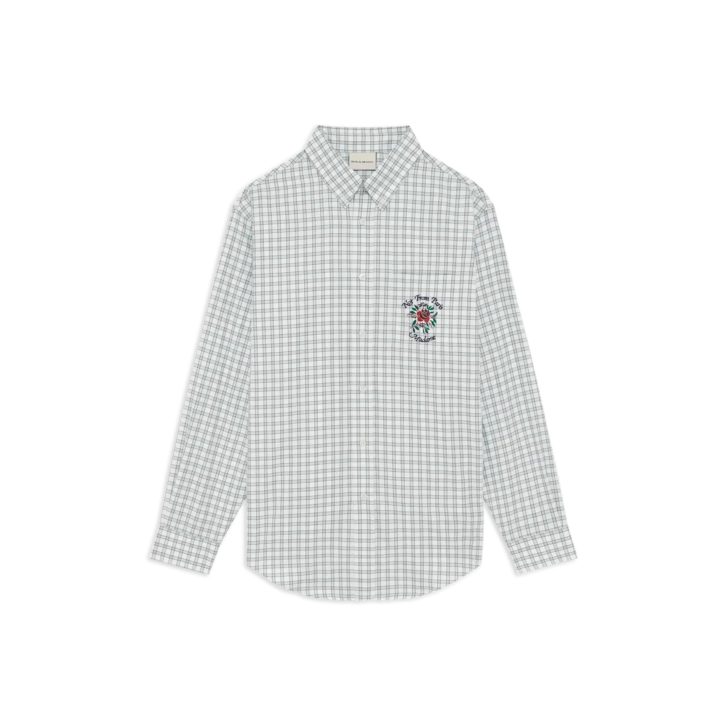 Drôle De Monsieur Carreaux Slogan Chemise