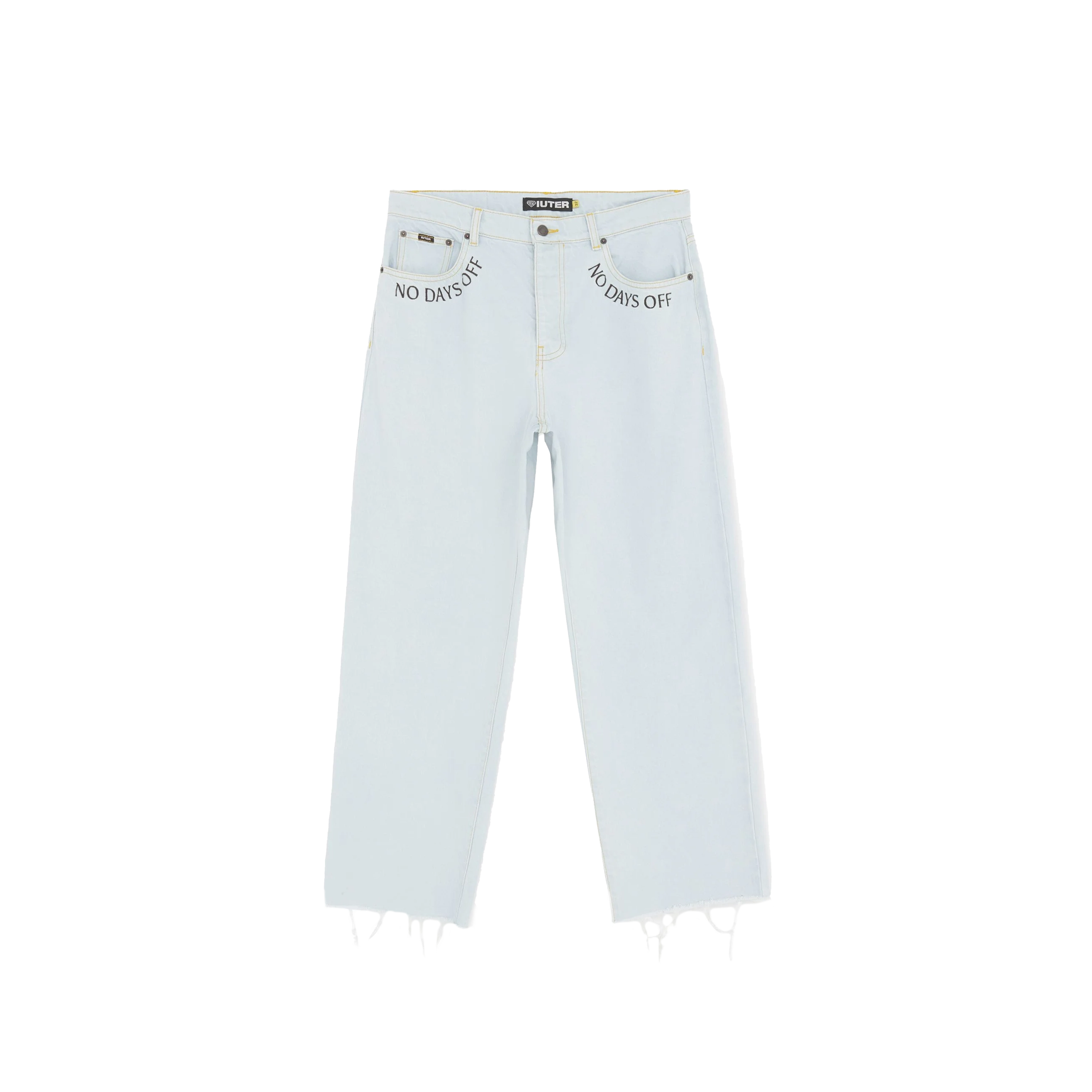 Iuter Fringed Baggy Denim Pants