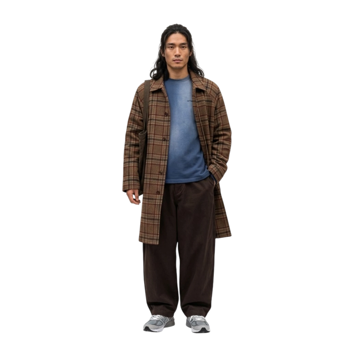 ARTE Wool Check Coat