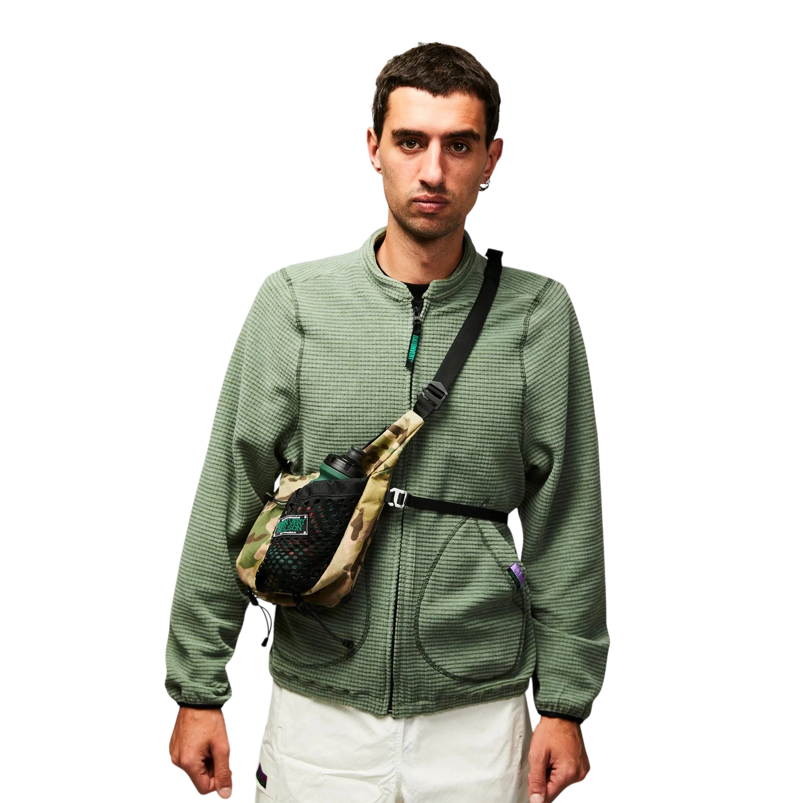 Rayon Vert Becco Grid Fleece Green