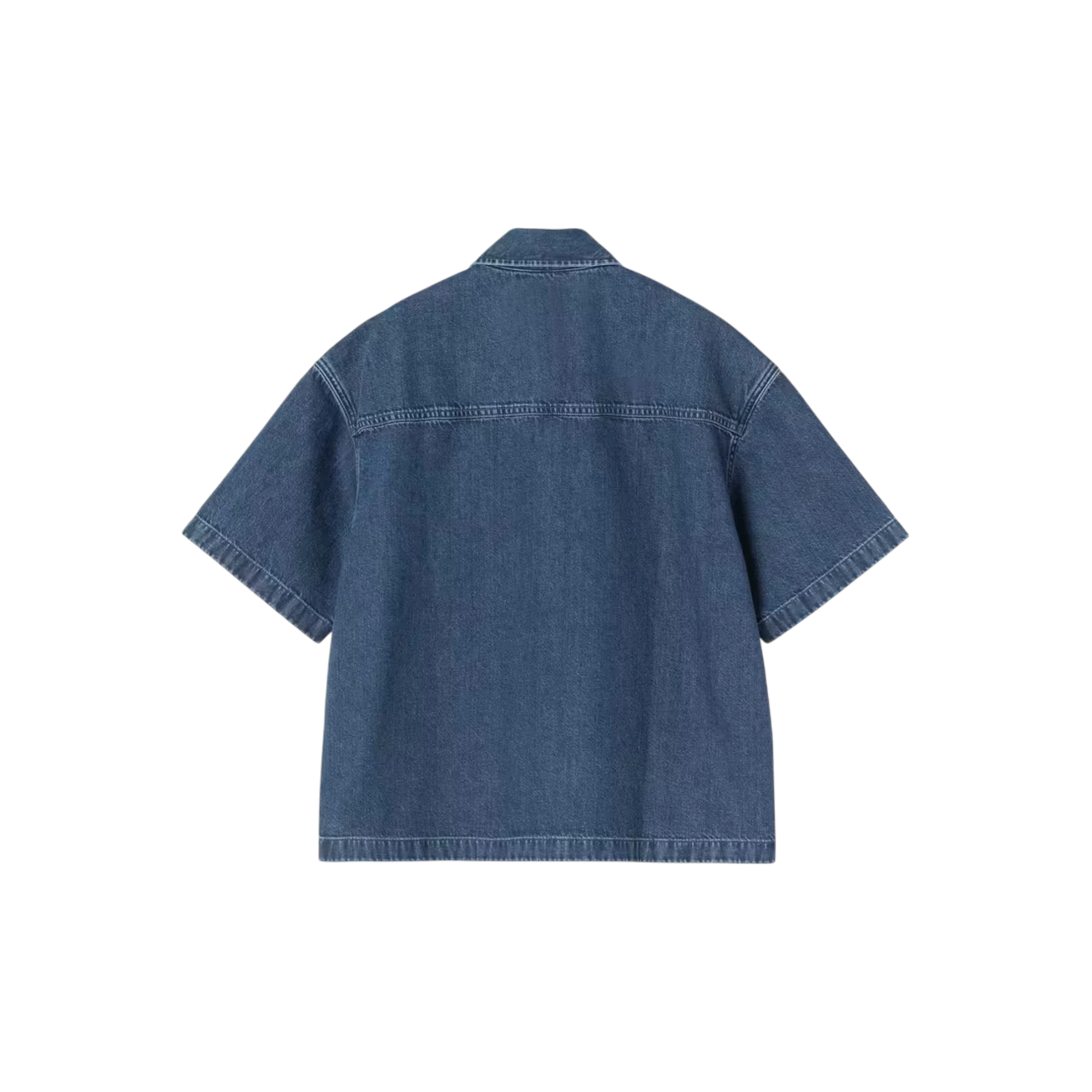 Carhartt WIP Women's S/S Lovilia Shirt Blue Denim
