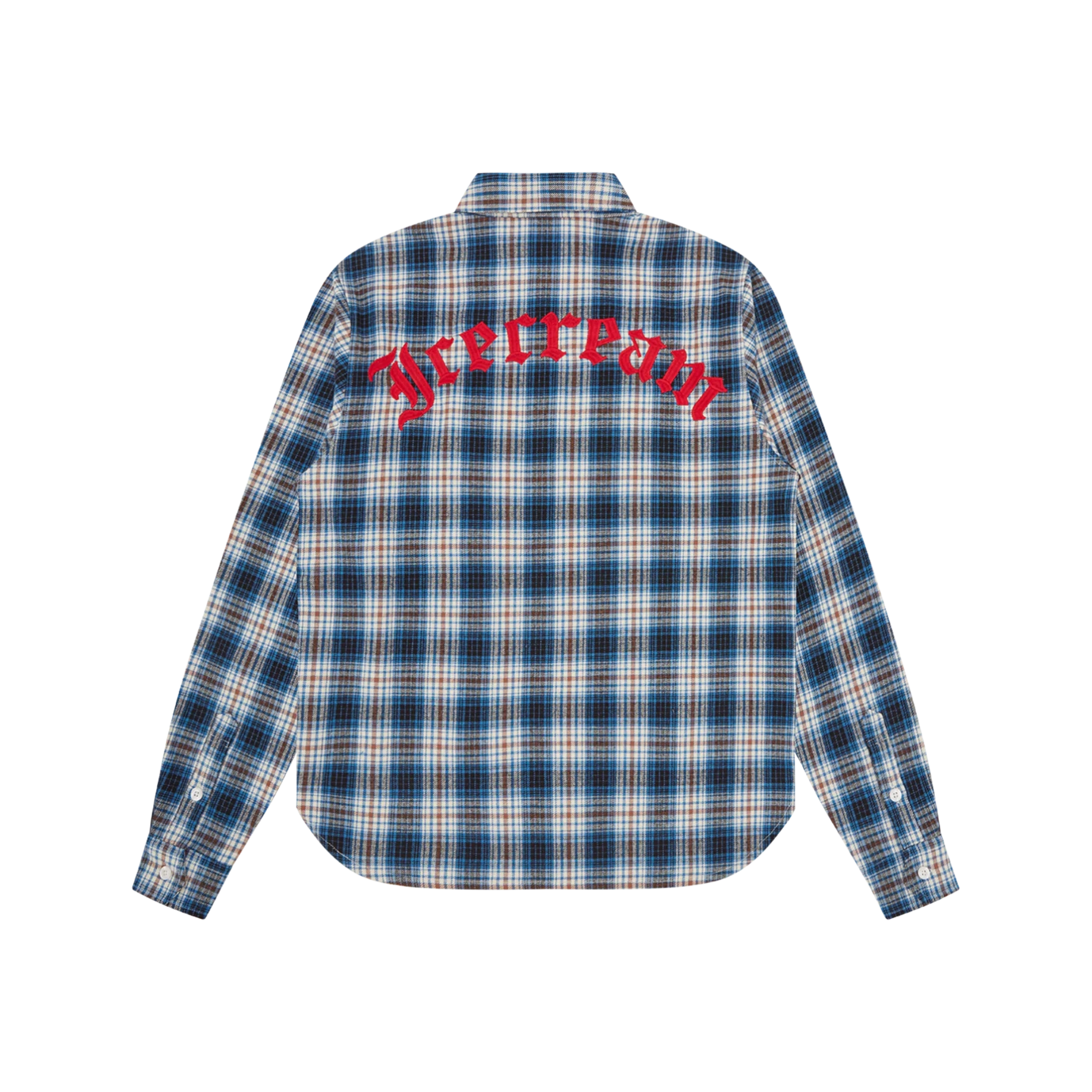 Camicia Icecream Mascot Check Maniche Lunghe a Quadretti Blu