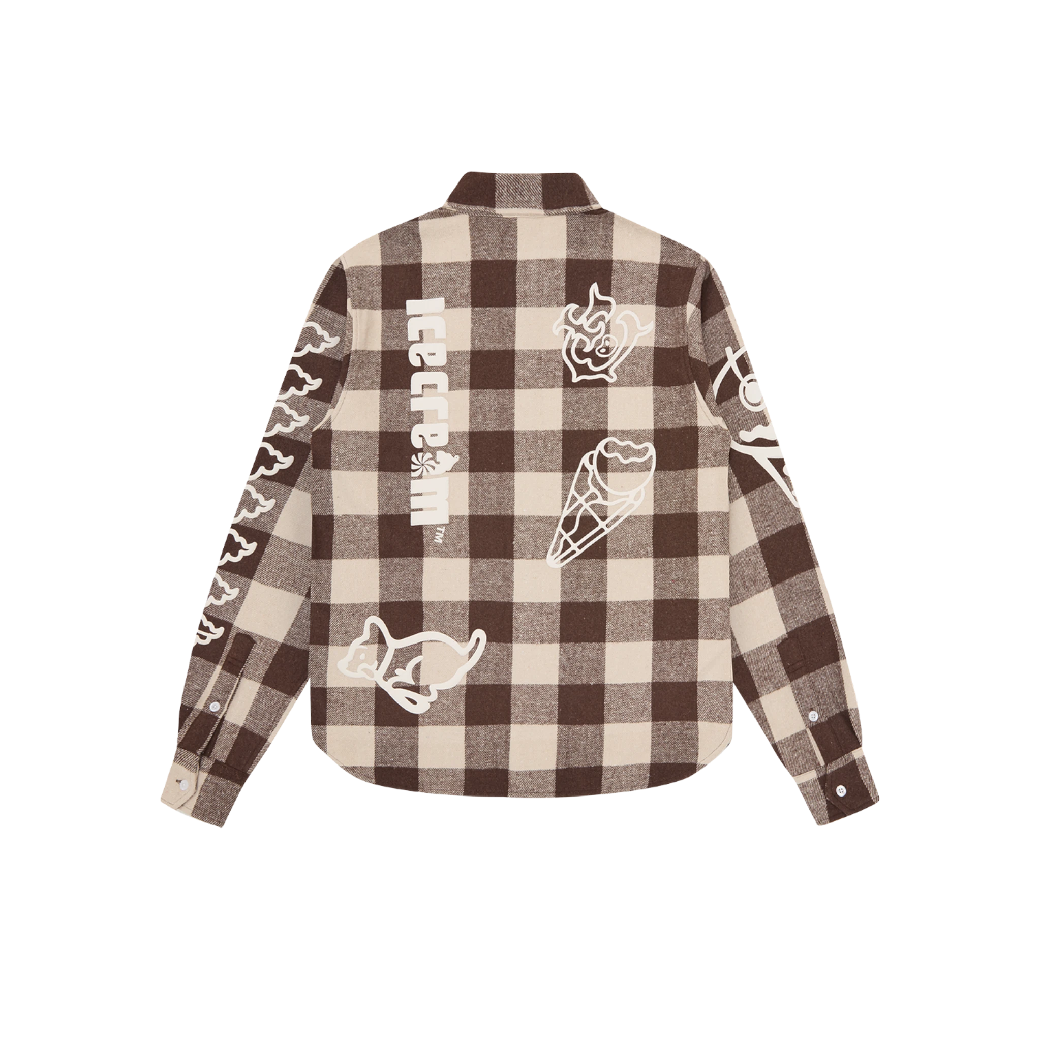 Icecream Multi Logo Check L/S Shirt