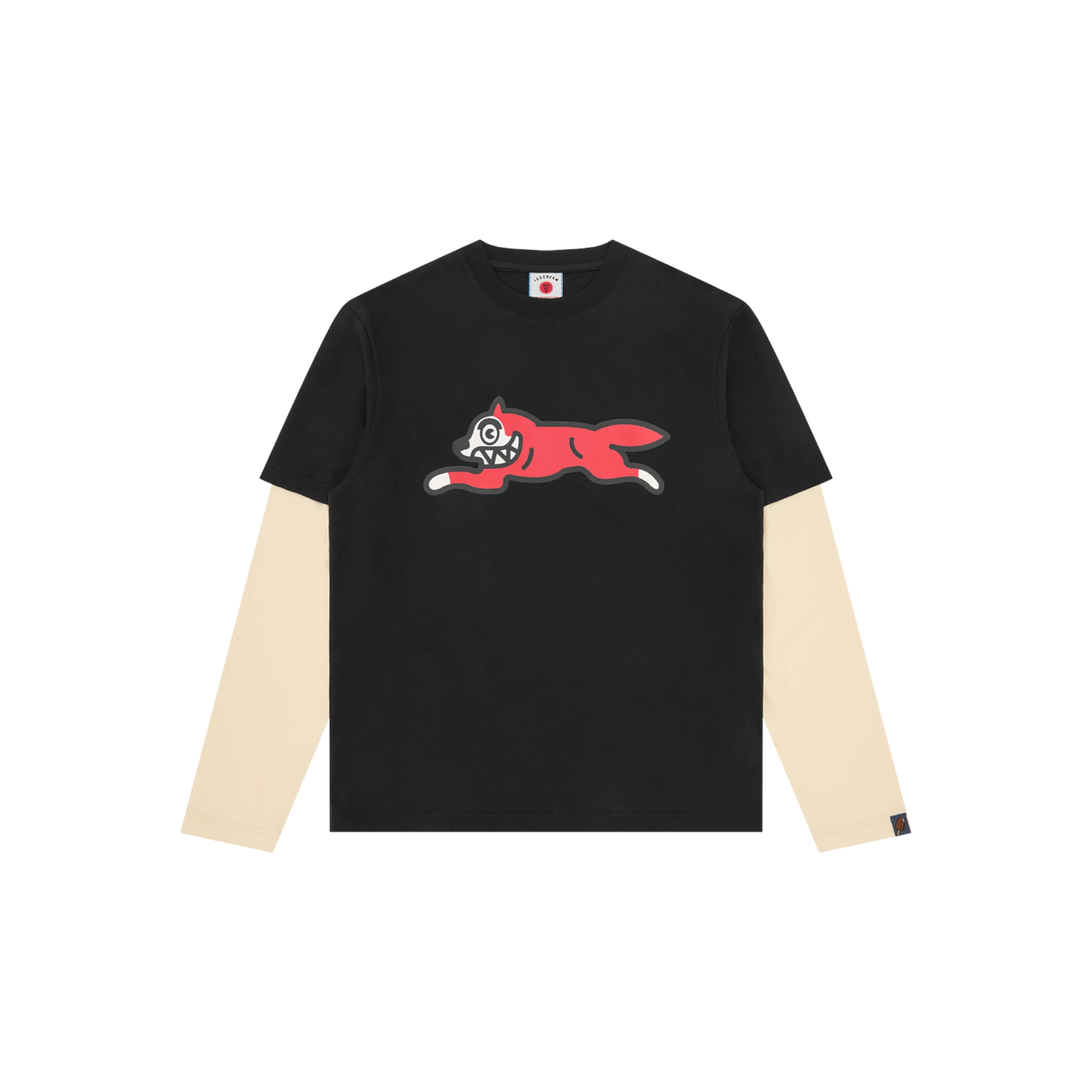 Icecream Running Dog Layered L/S T-Shirt