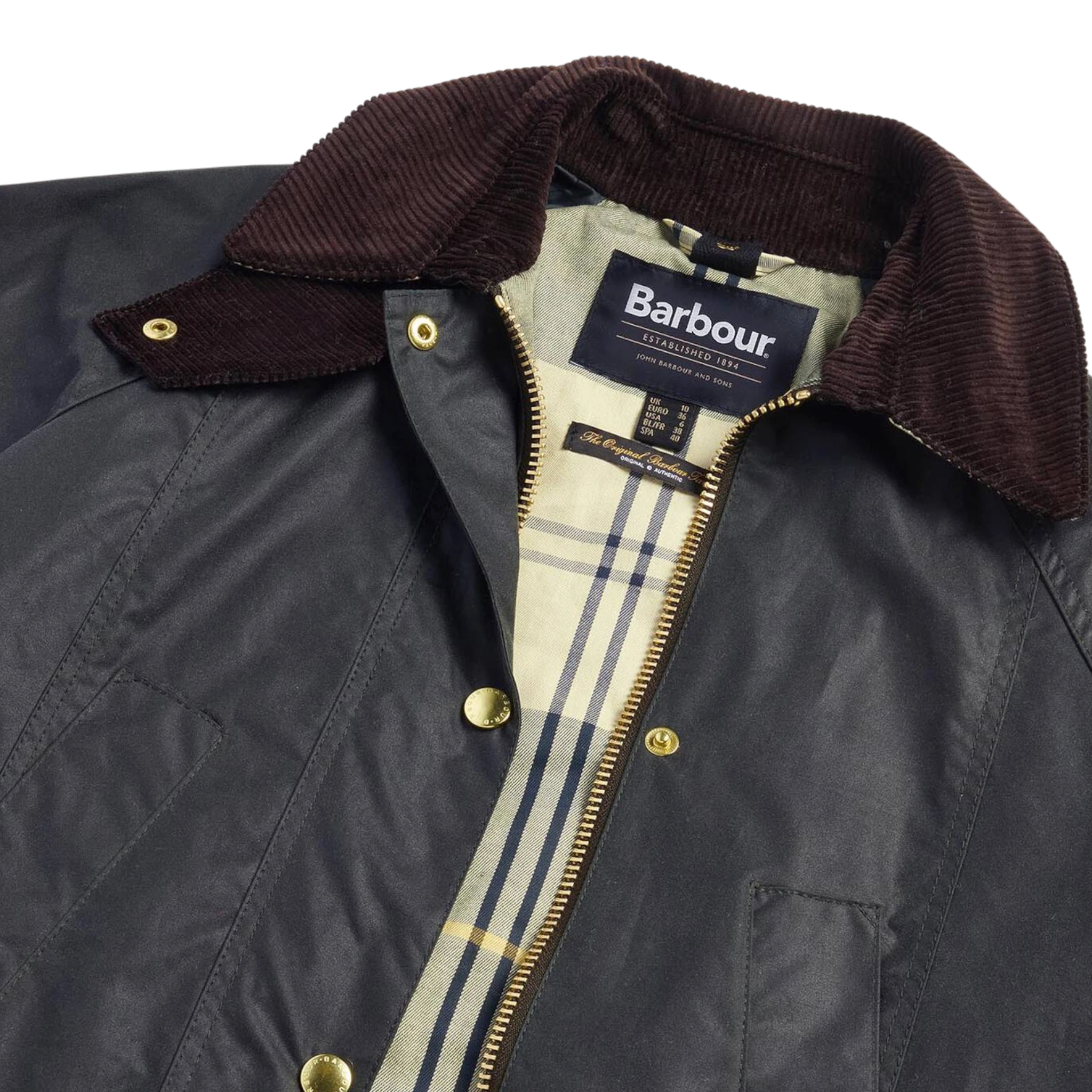W Barbour Modern Beadnell Wax Jacket