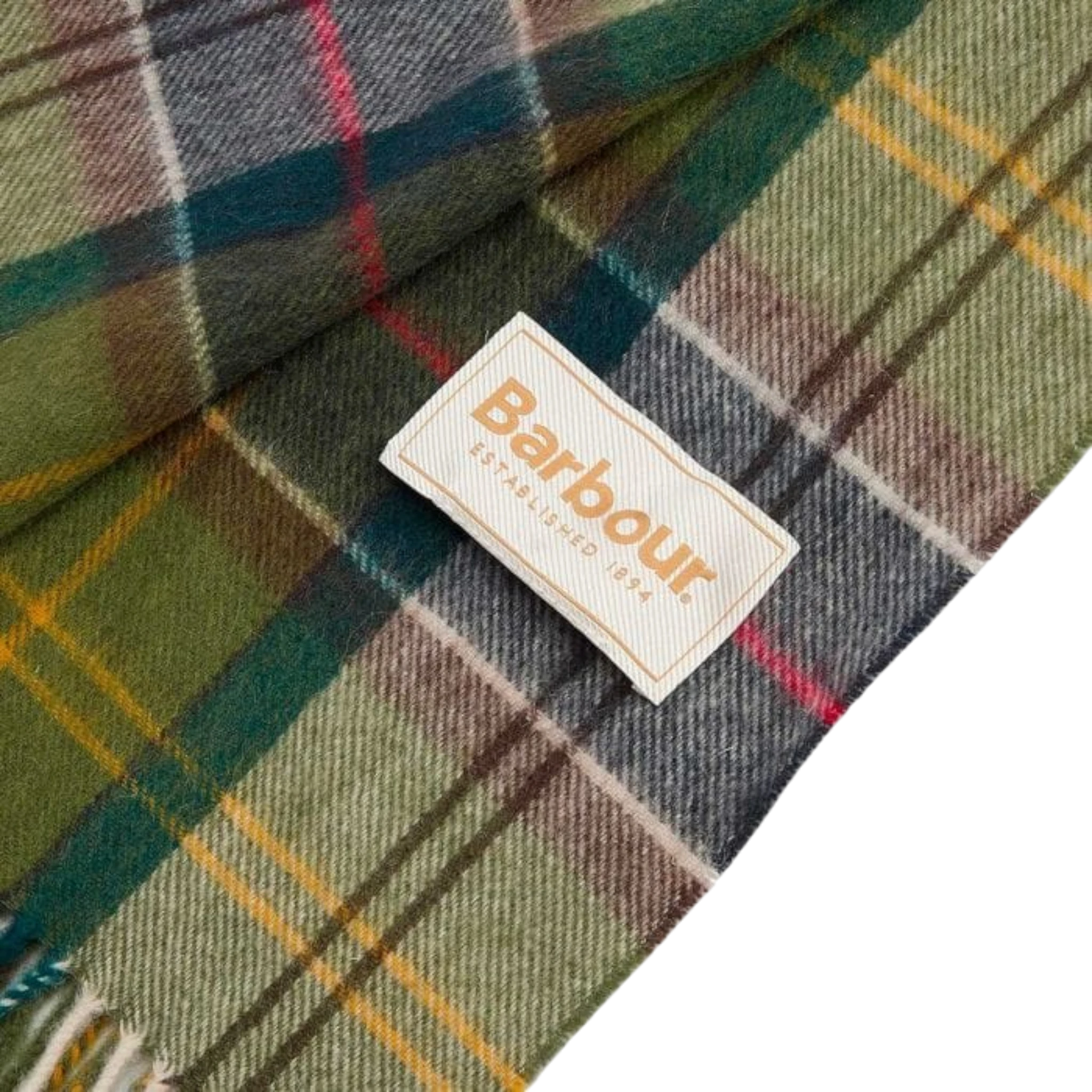 W Barbour Sciarpa Con Motivo Tartan In Lana D’Agnello Serena