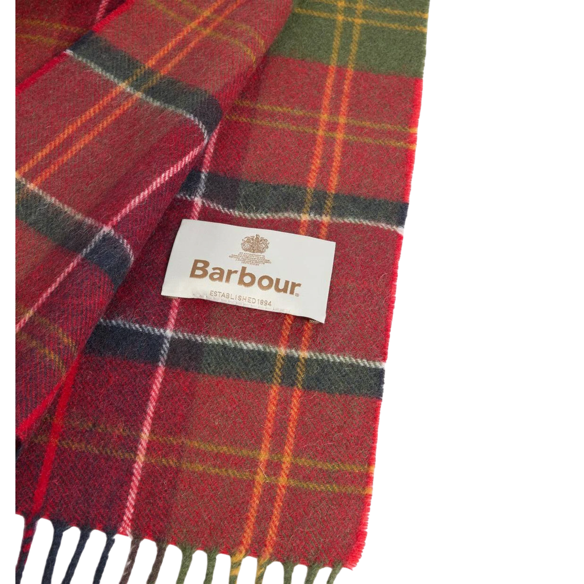 W Barbour Sciarpa Con Motivo Tartan In Lana D’Agnello Serena