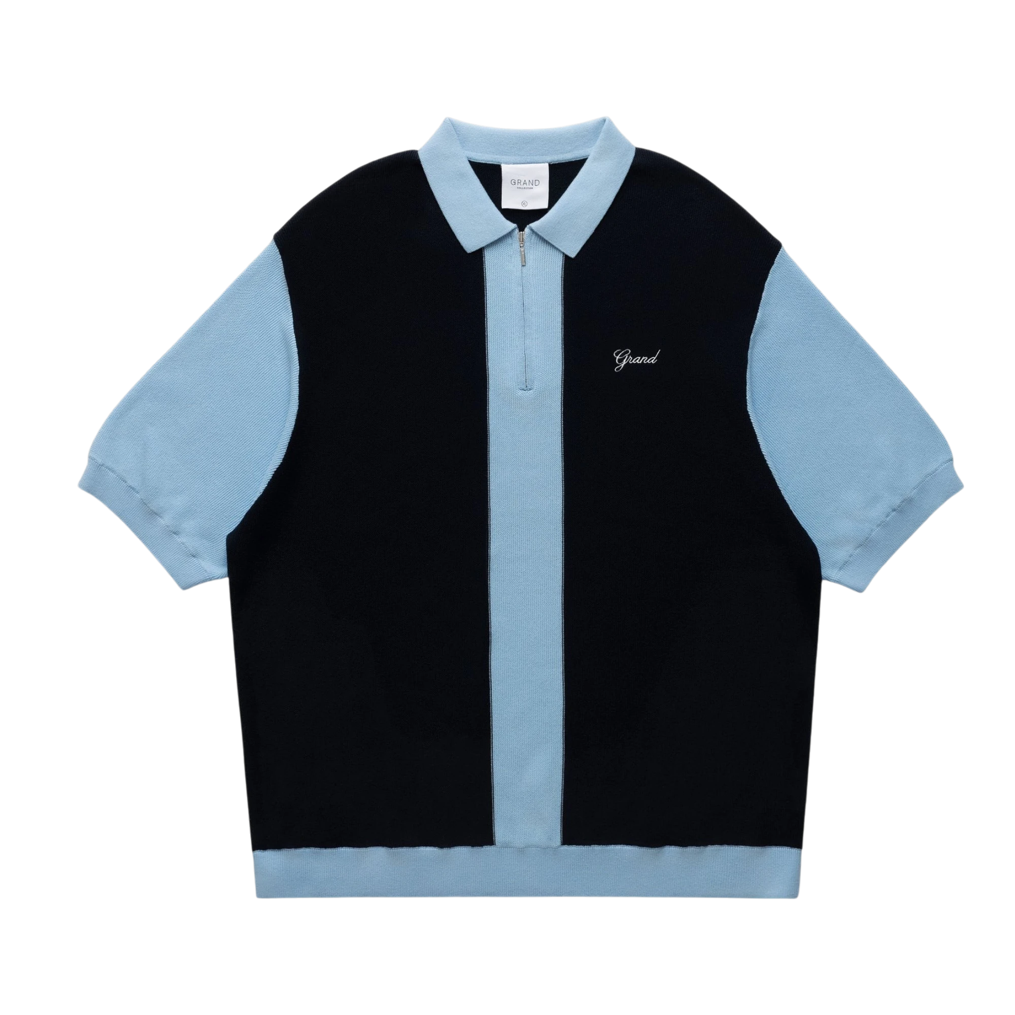 Grand Knit Quarter Zip navy