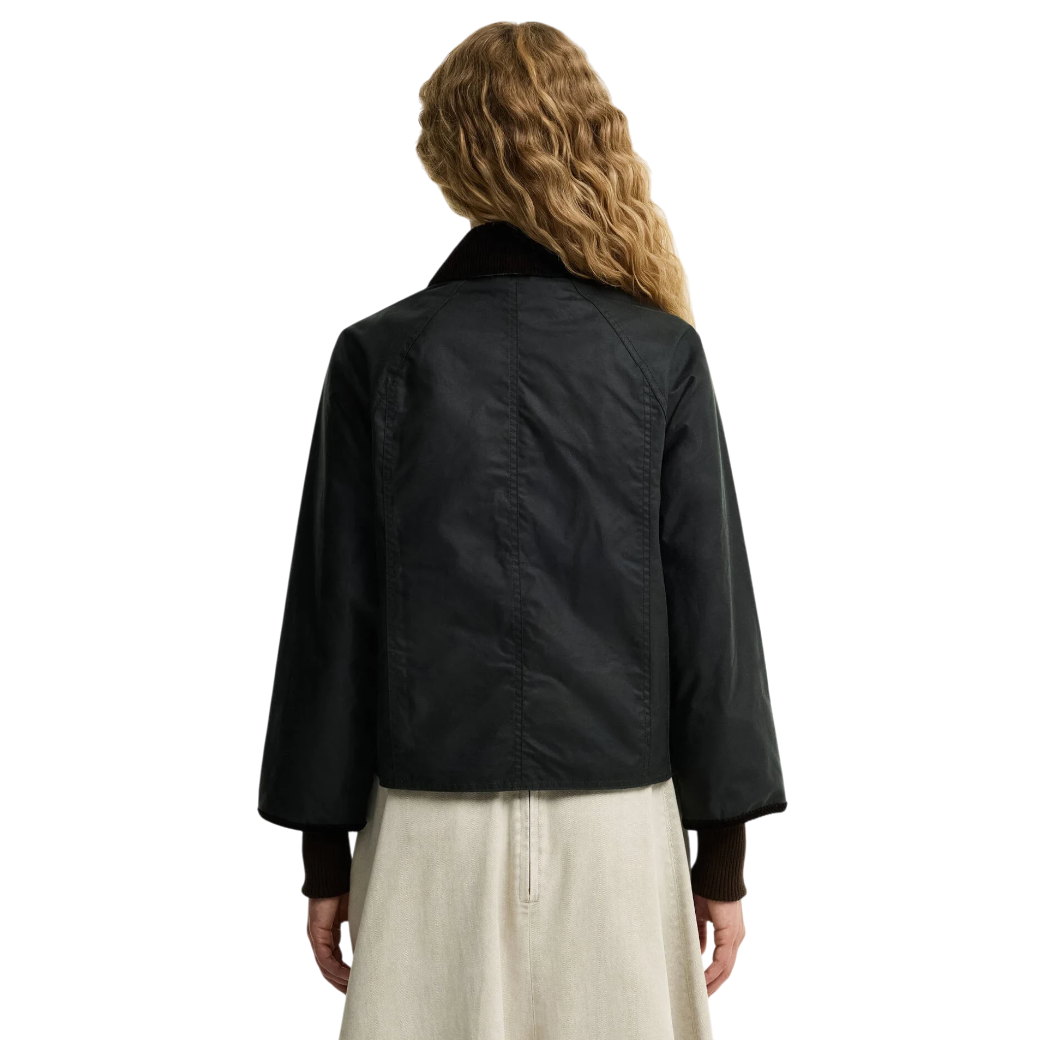 W Barbour Beadnell Wax Jacket Crop