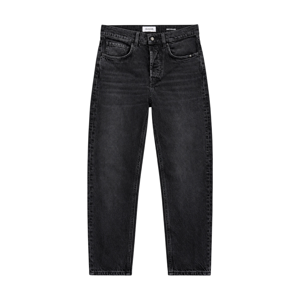 Amish Jeremiah Black-Used Effect Jeans