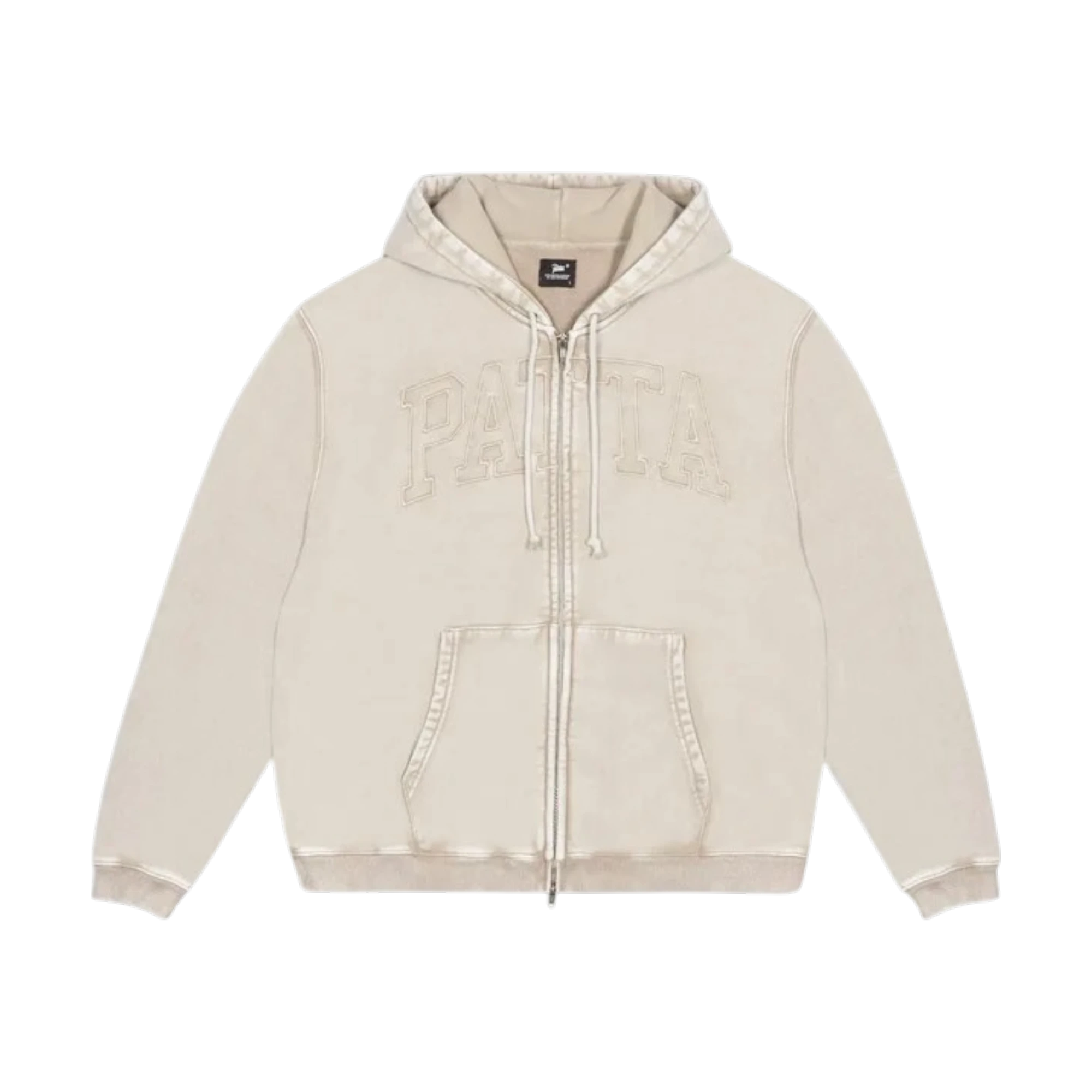 Patta Loopback Logo Zip Hooded Sweater