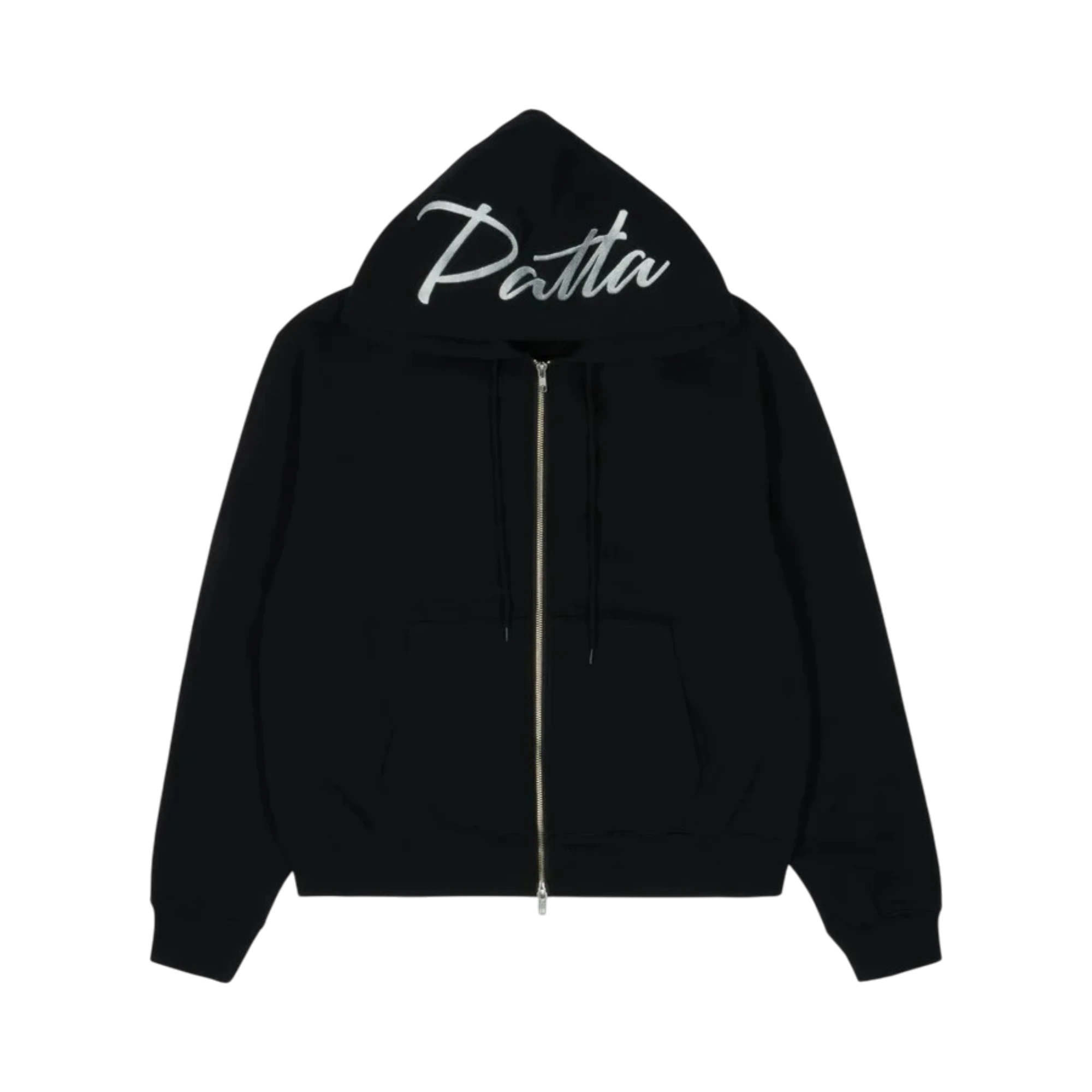 Patta Embro Classic Zip Up Hooded Sweater (Black)