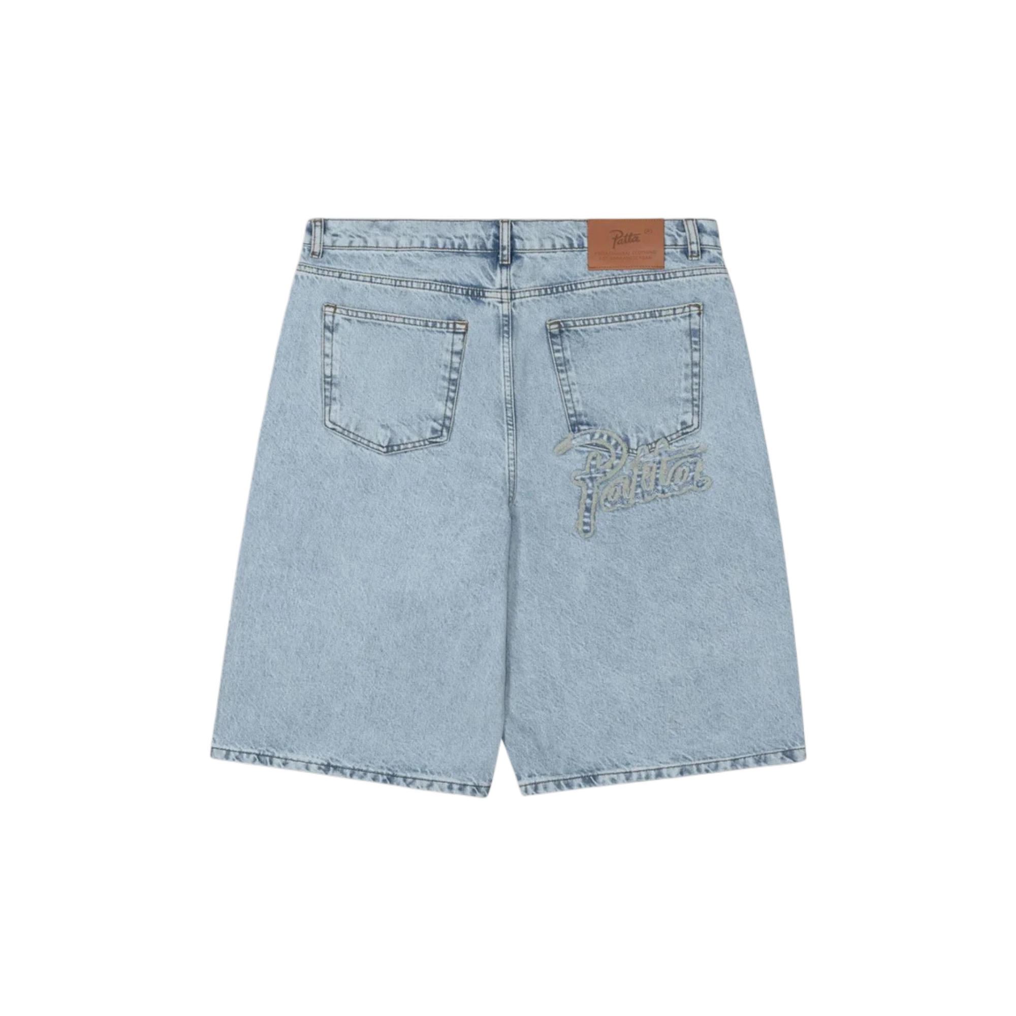 Patta Light Wash Denim Shorts (Light Blue Denim)
