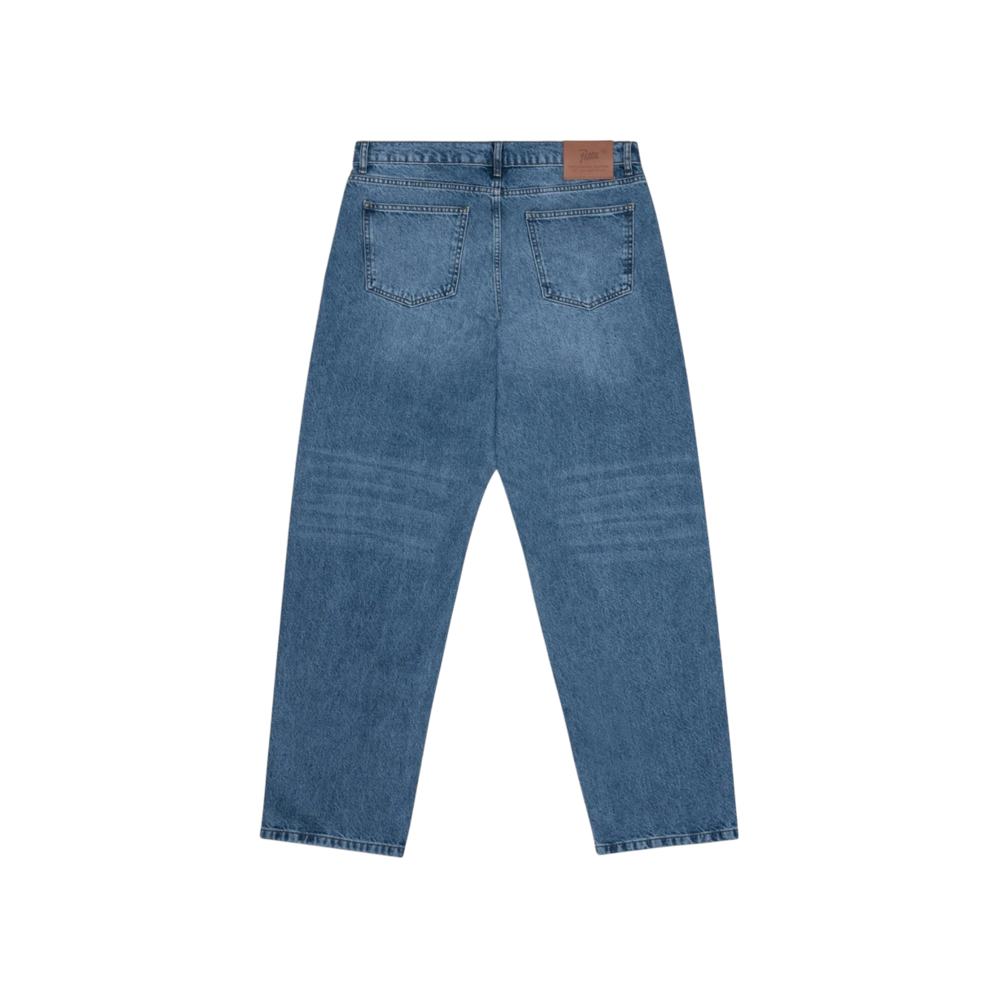 Patta Laserprint Whiskers Denim Pants (Light Blue Denim)