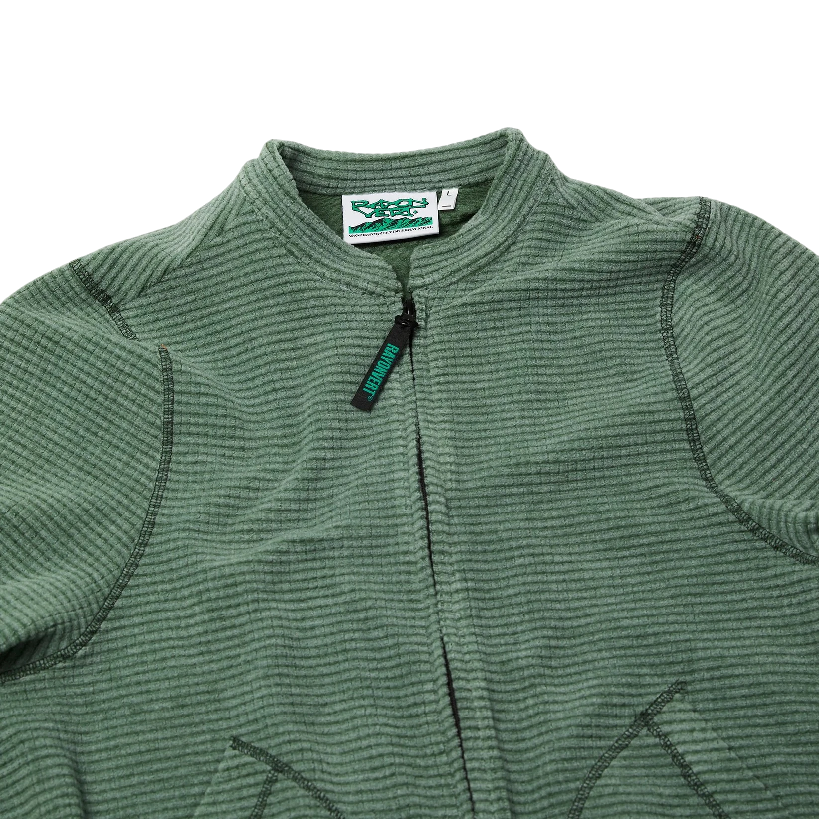 Rayon Vert Becco Grid Fleece Green