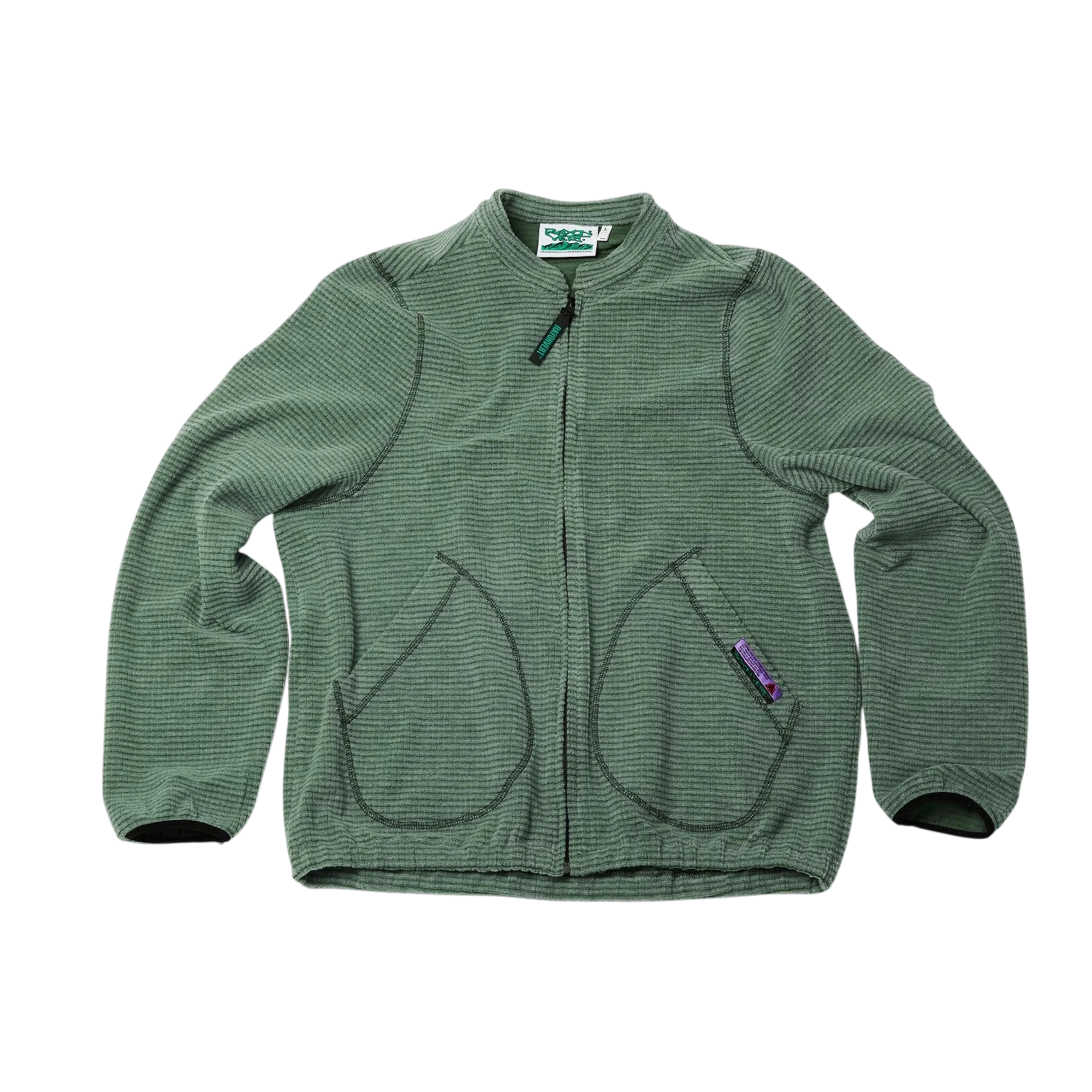Rayon Vert Becco Grid Fleece Green