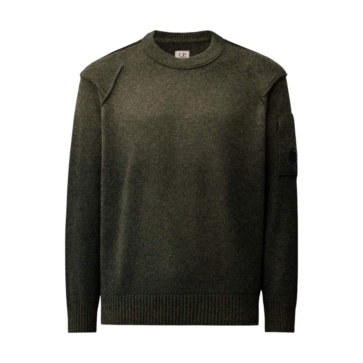 CP Company Lambswool Lens Crewneck Contrast Sweater