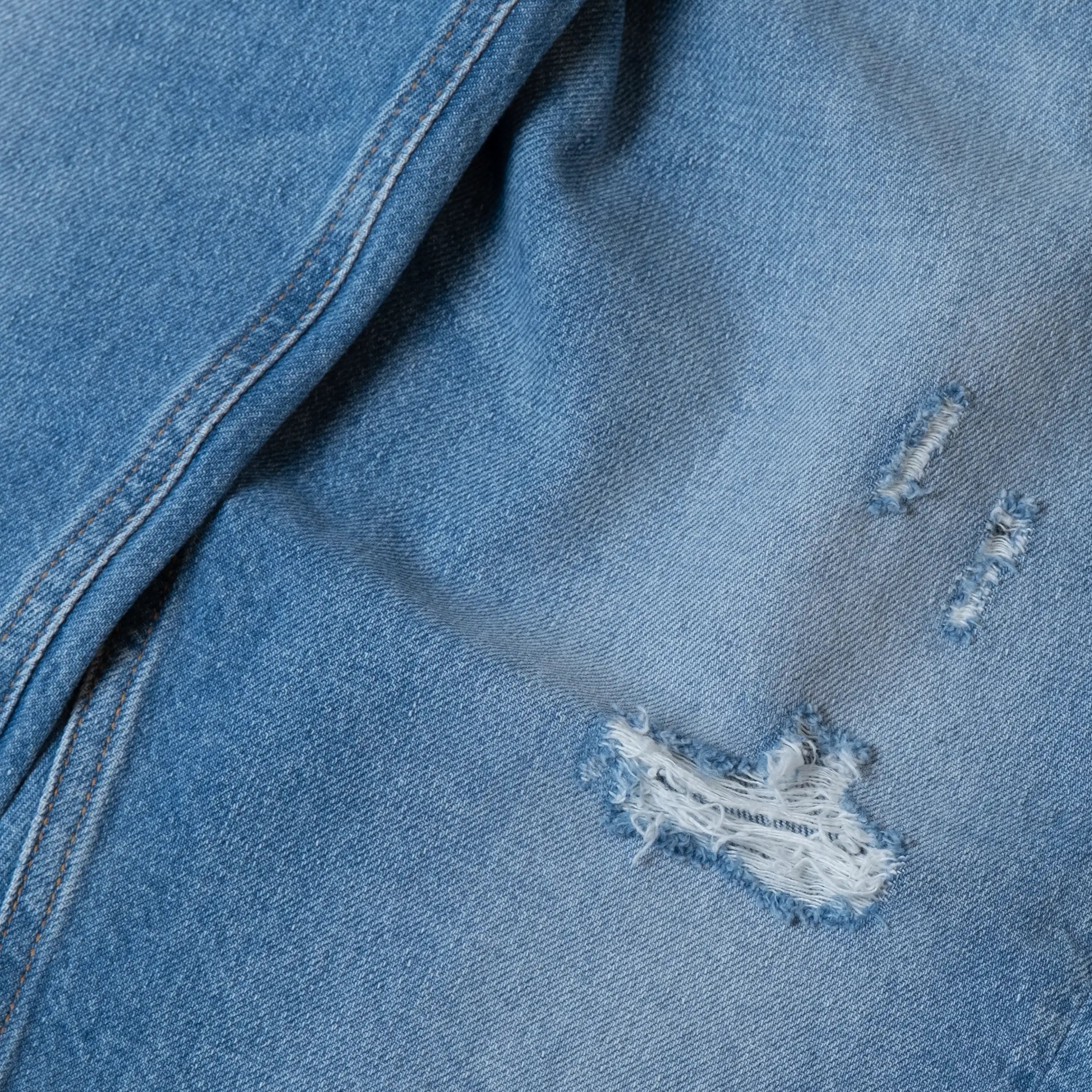 Amish Jeremiah Denim C0999 Denim Sky Rip