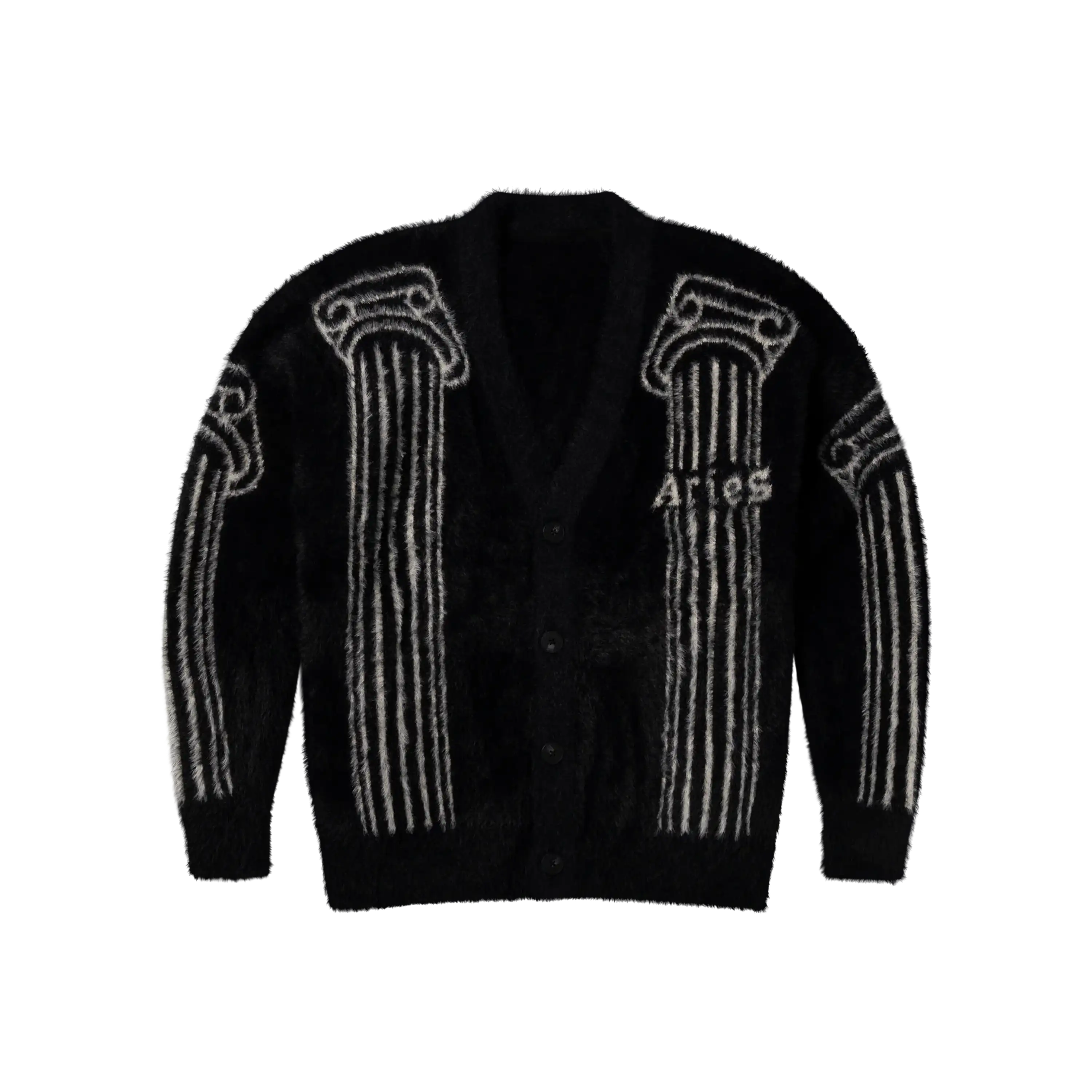 Aries Oversized Chenille Column Knit Cardigan