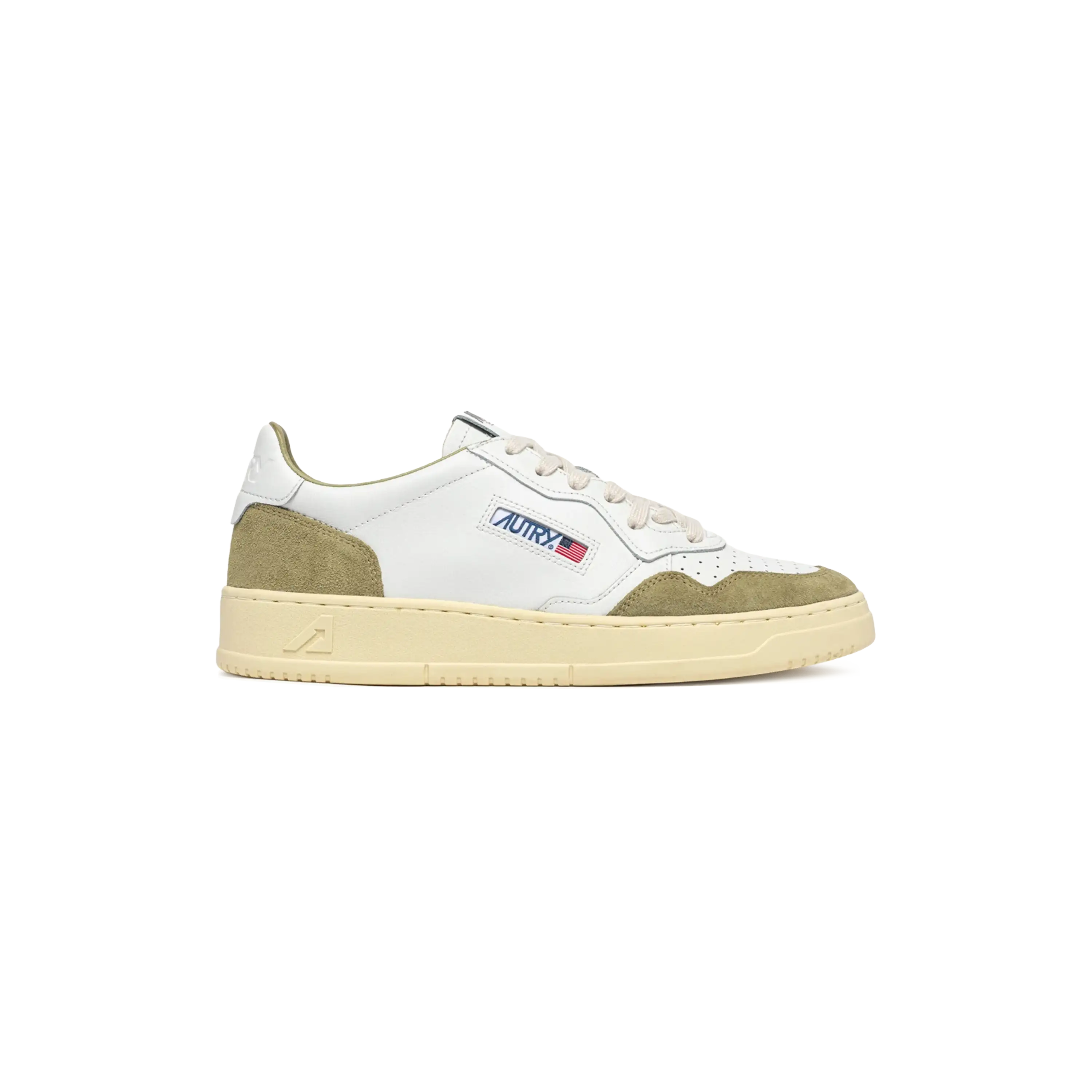 Autry Sneakers Medalist Low White Suede Grey Green