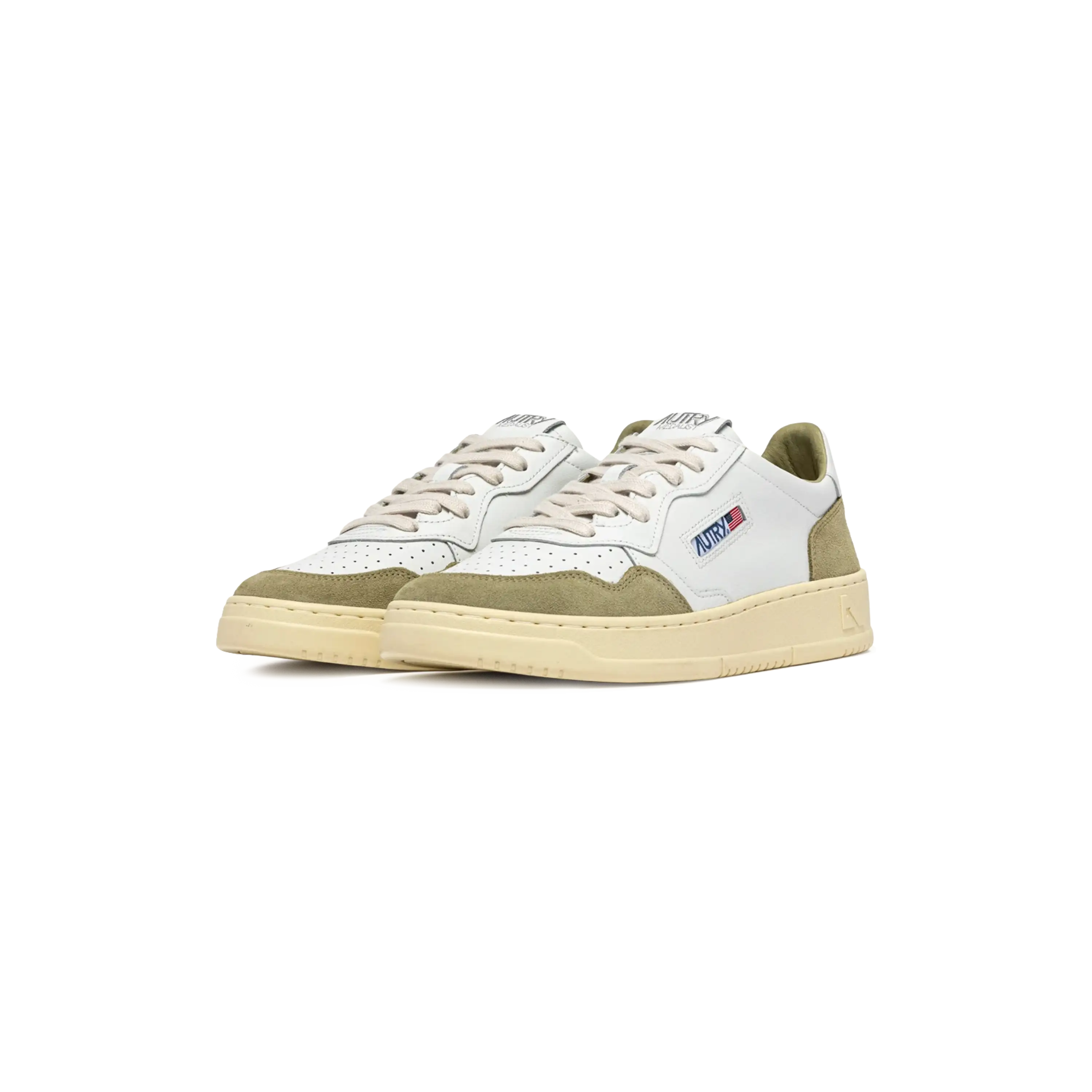 Autry Sneakers Medalist Low White Suede Grey Green