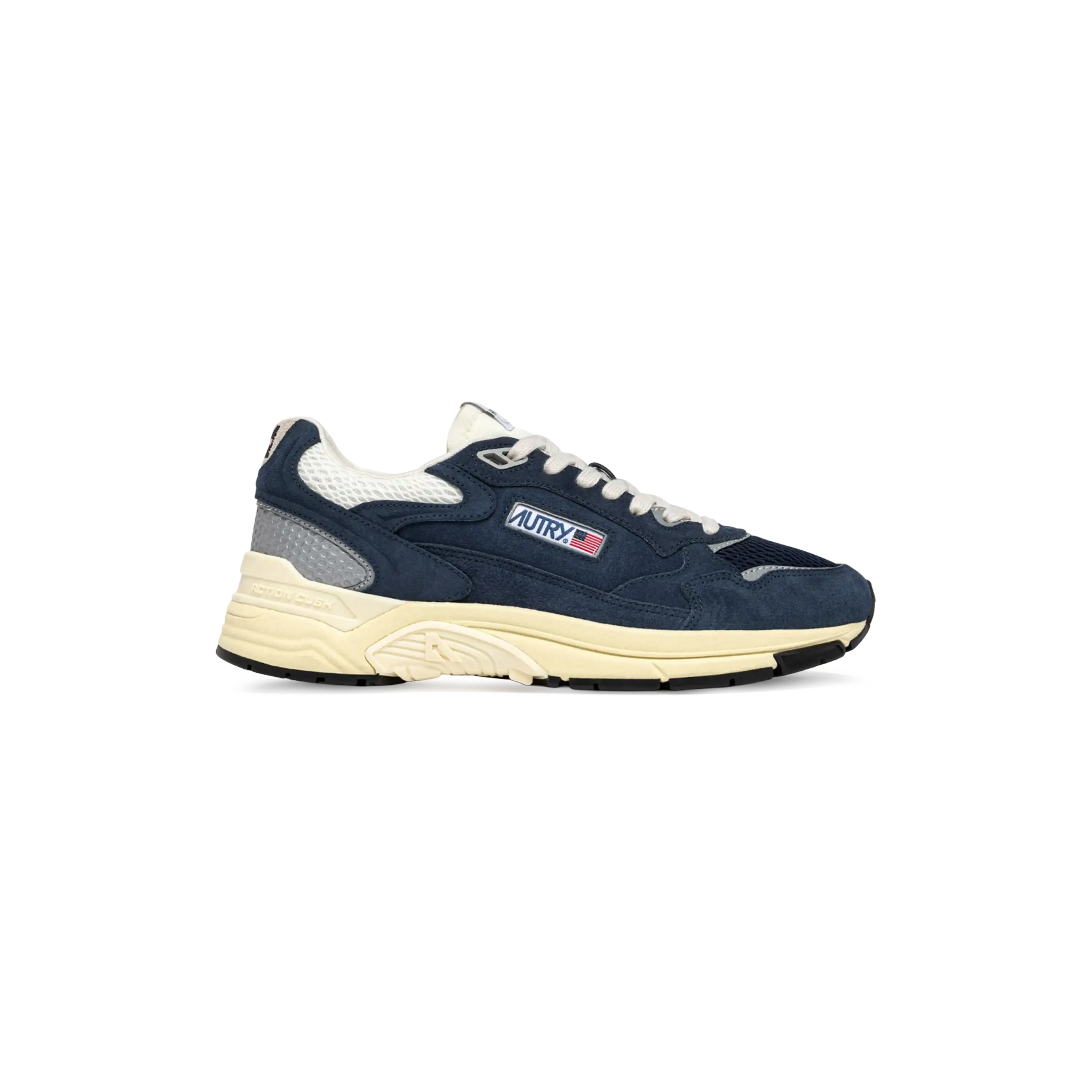 Autry Sneakers Hyperway In Bluette And Marshmallow Mesh And Suede