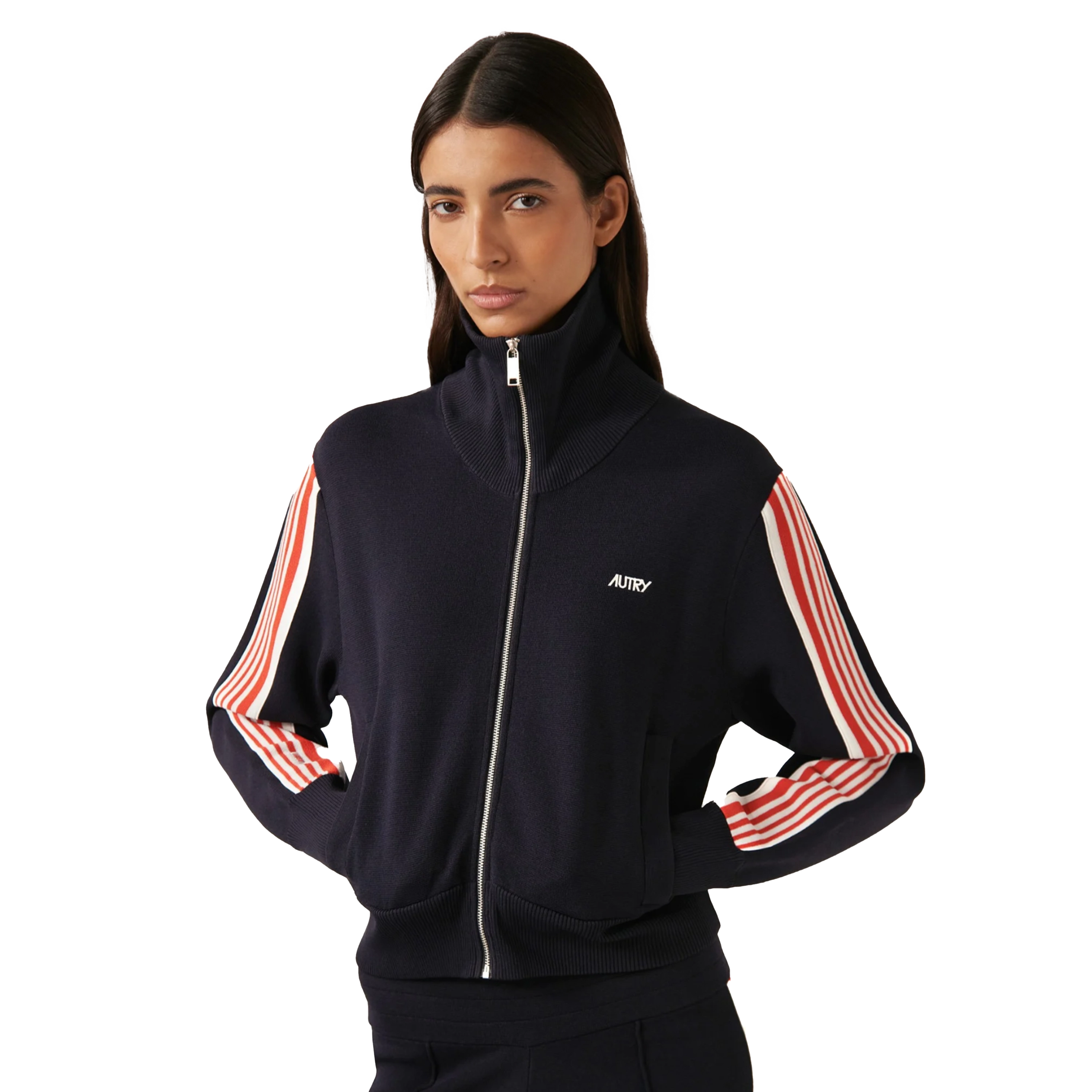 Autry W Giacca Zip Interna In Maglia Di Viscosa