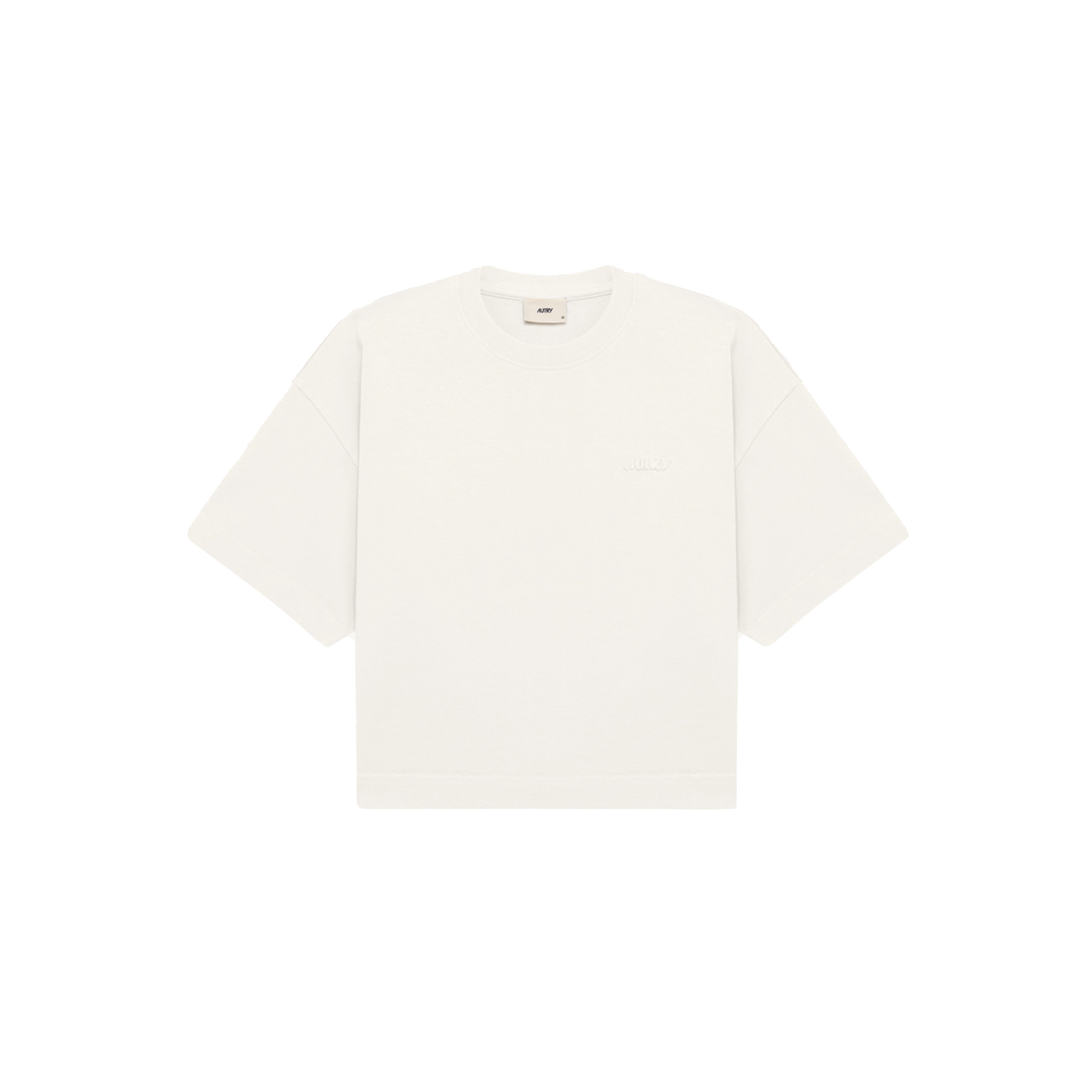 Autry W T-Shirt In Cotone Boxy Con Logo