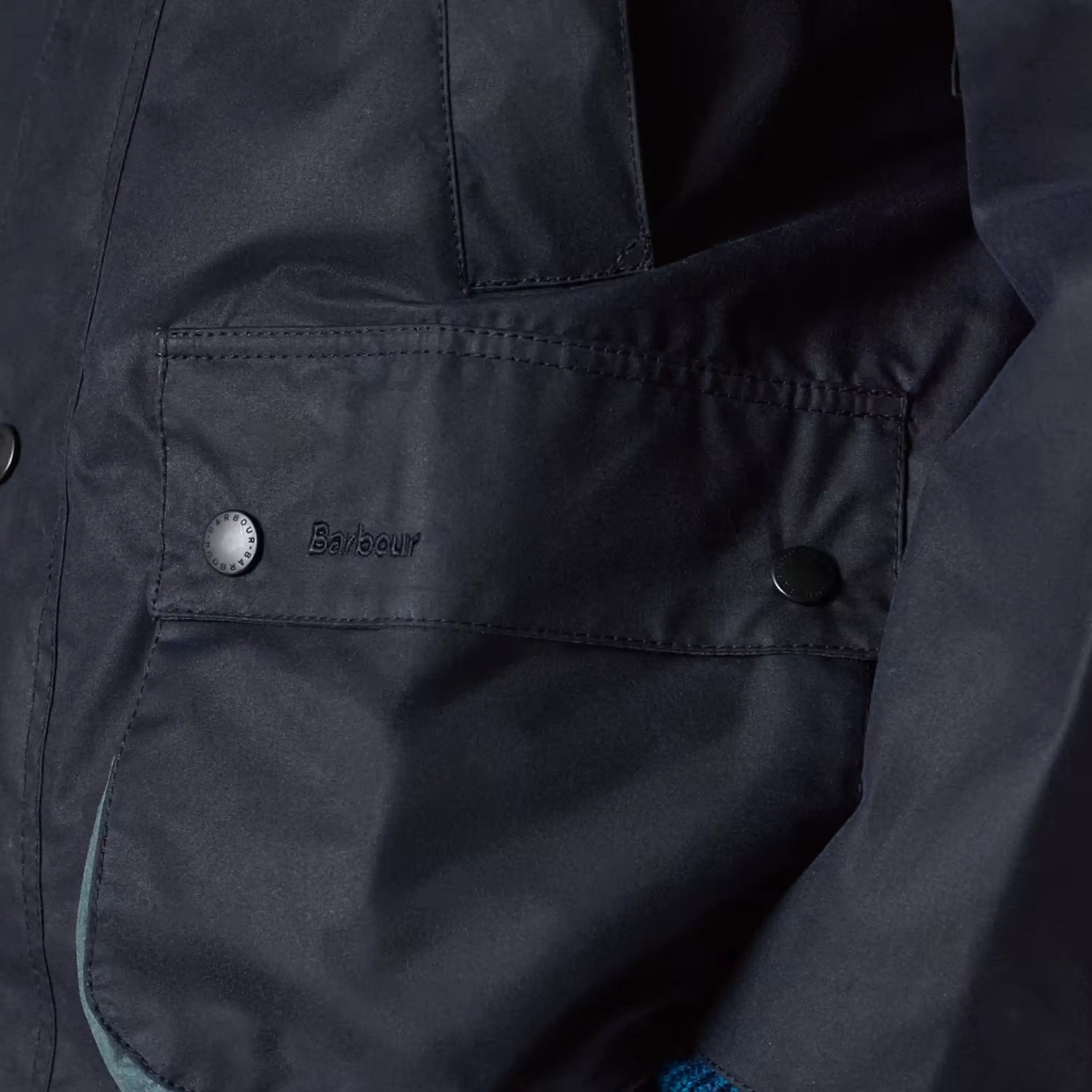 Barbour x Paul Smith OS Bedale Wax Jacket Night Sky