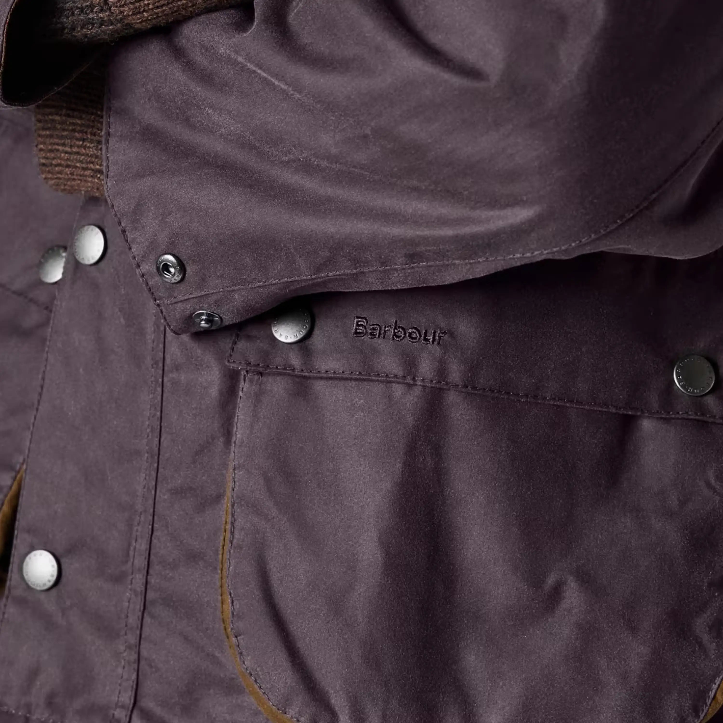 Barbour x Paul Smith OS Bedale Wax Jacket Lilac