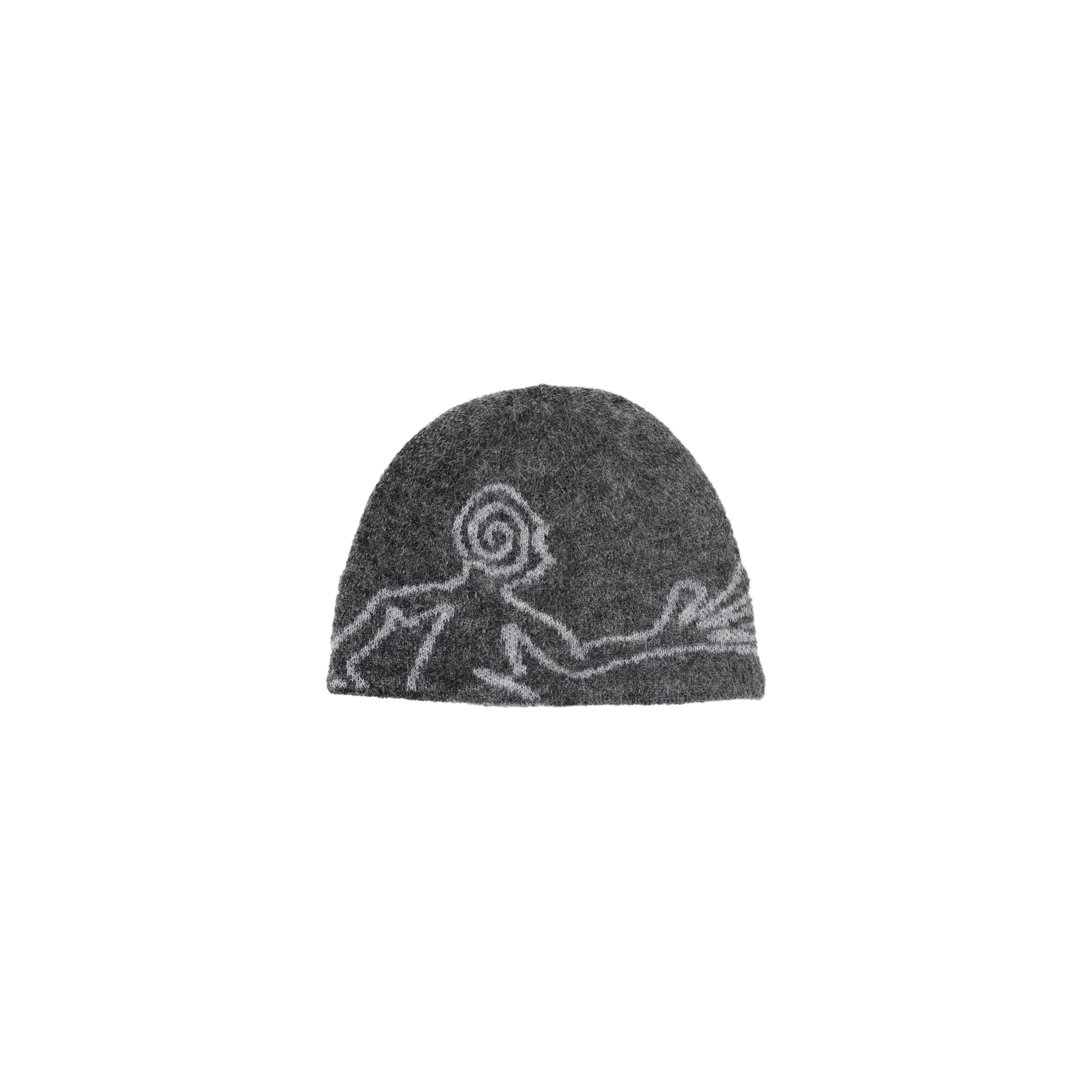 Hiking Patrol Mascot Mohairt Mixed Knit Beanie