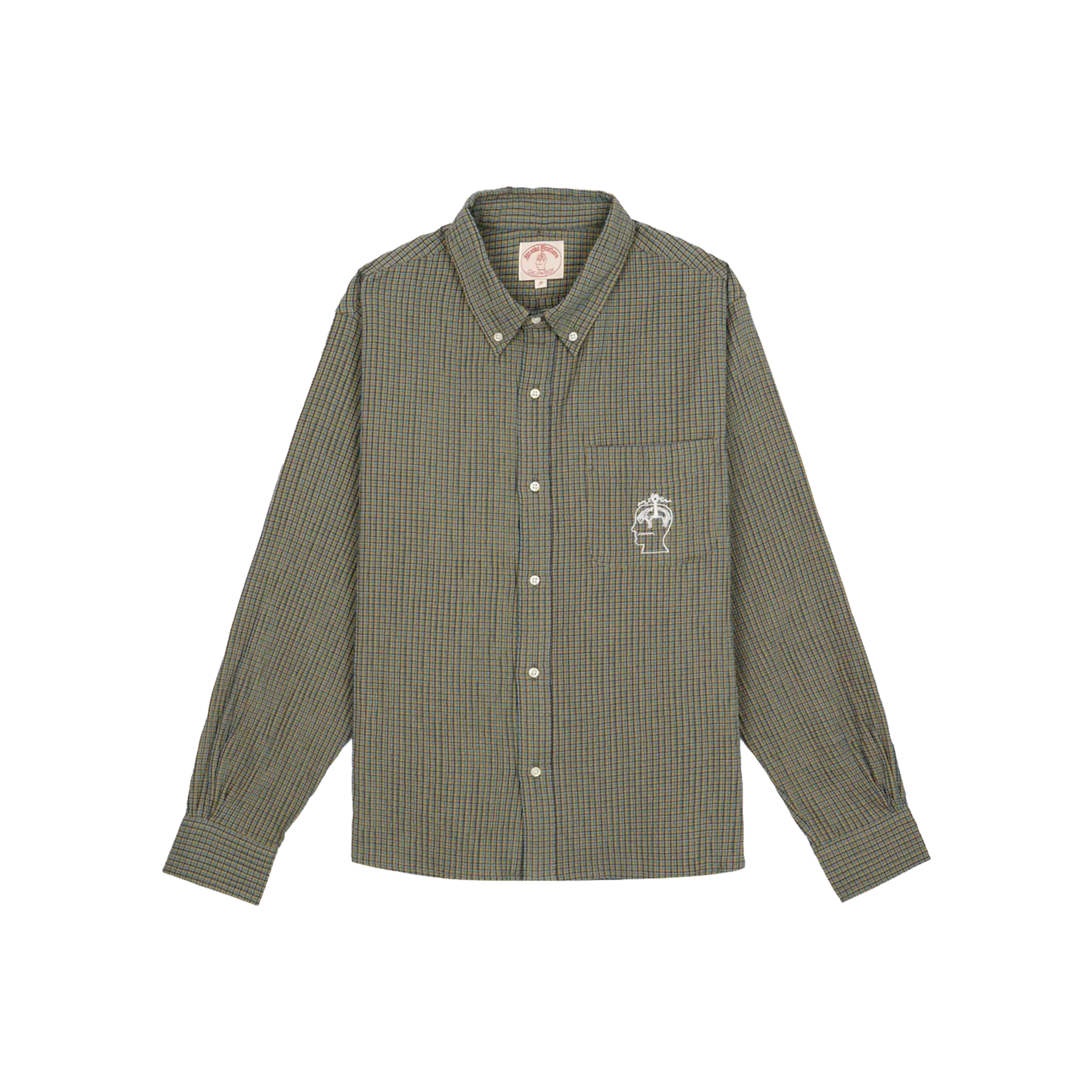 Brain Dead x Brooks Brothers California Check Oxford Button Up Shirt