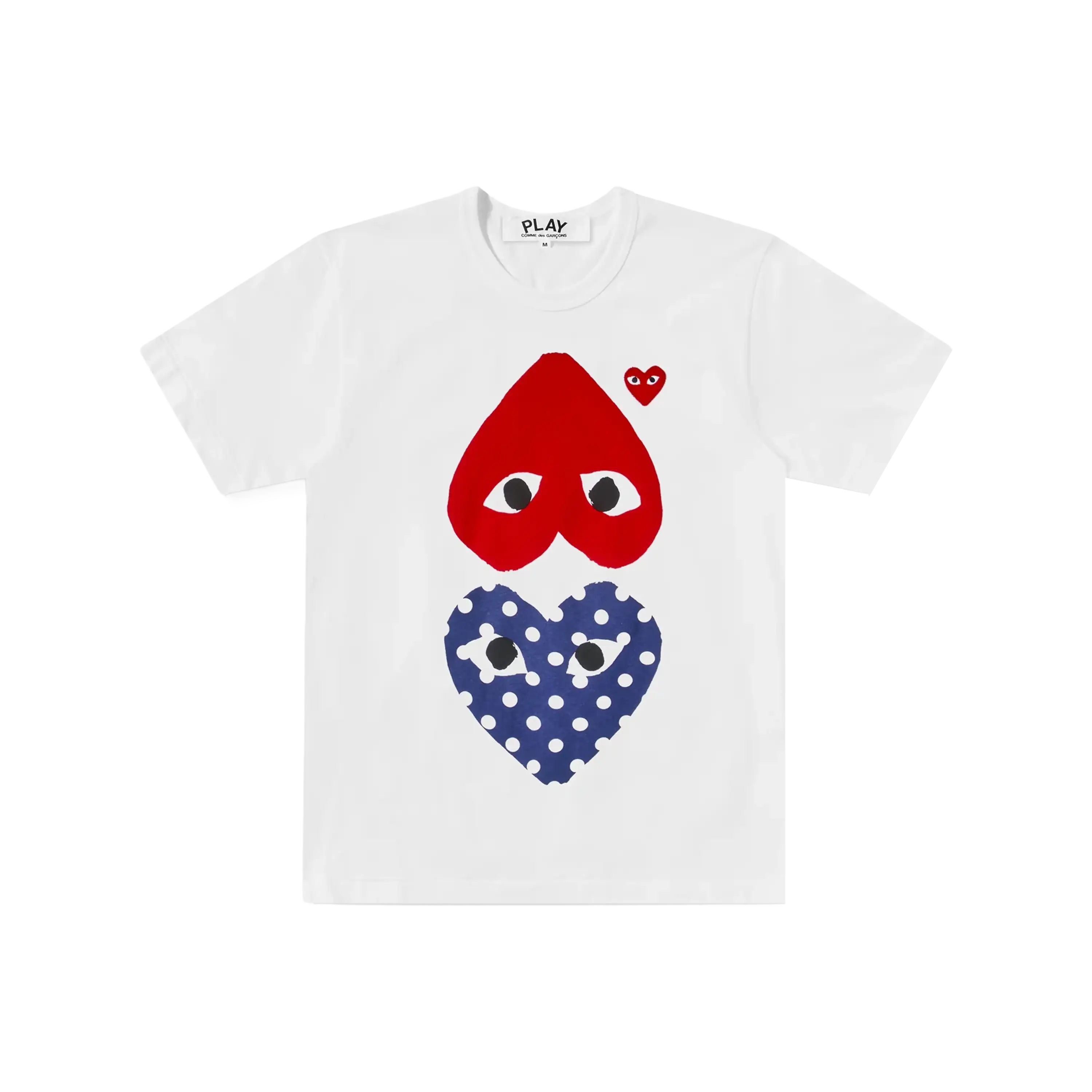 Comme des Garçons PLAY Polka Dot With Upside Down Heart T-Shirt