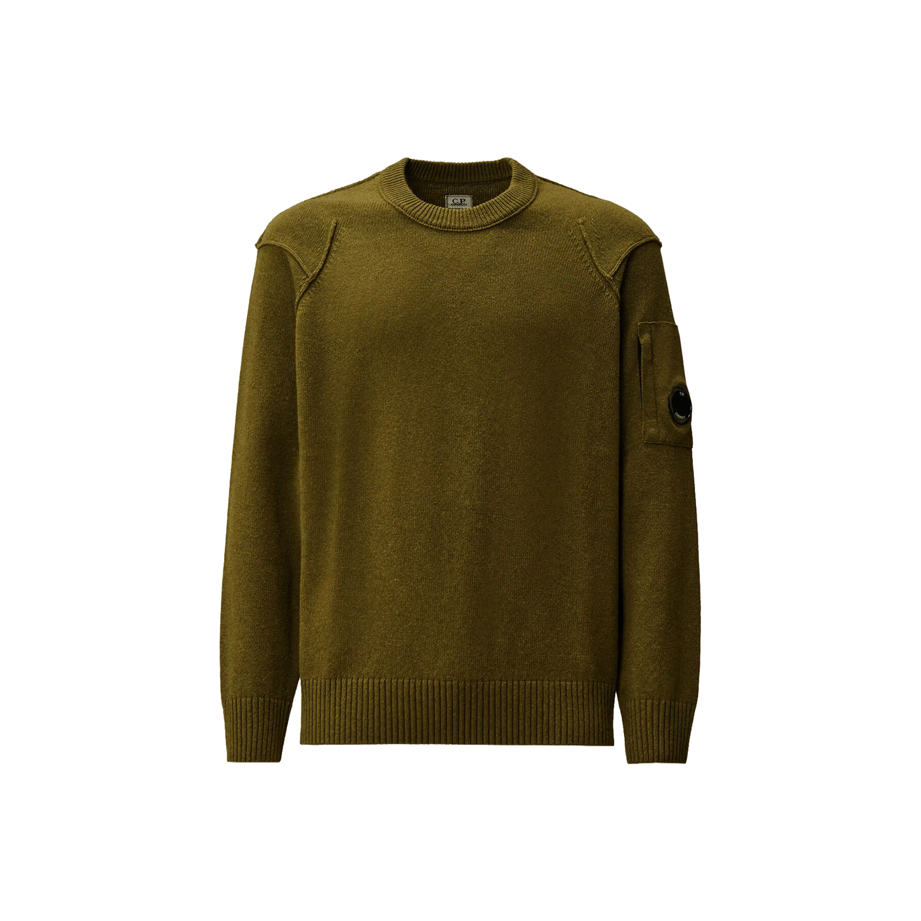 C.P. Company Lambswool GRS Crewneck Lens Sweater