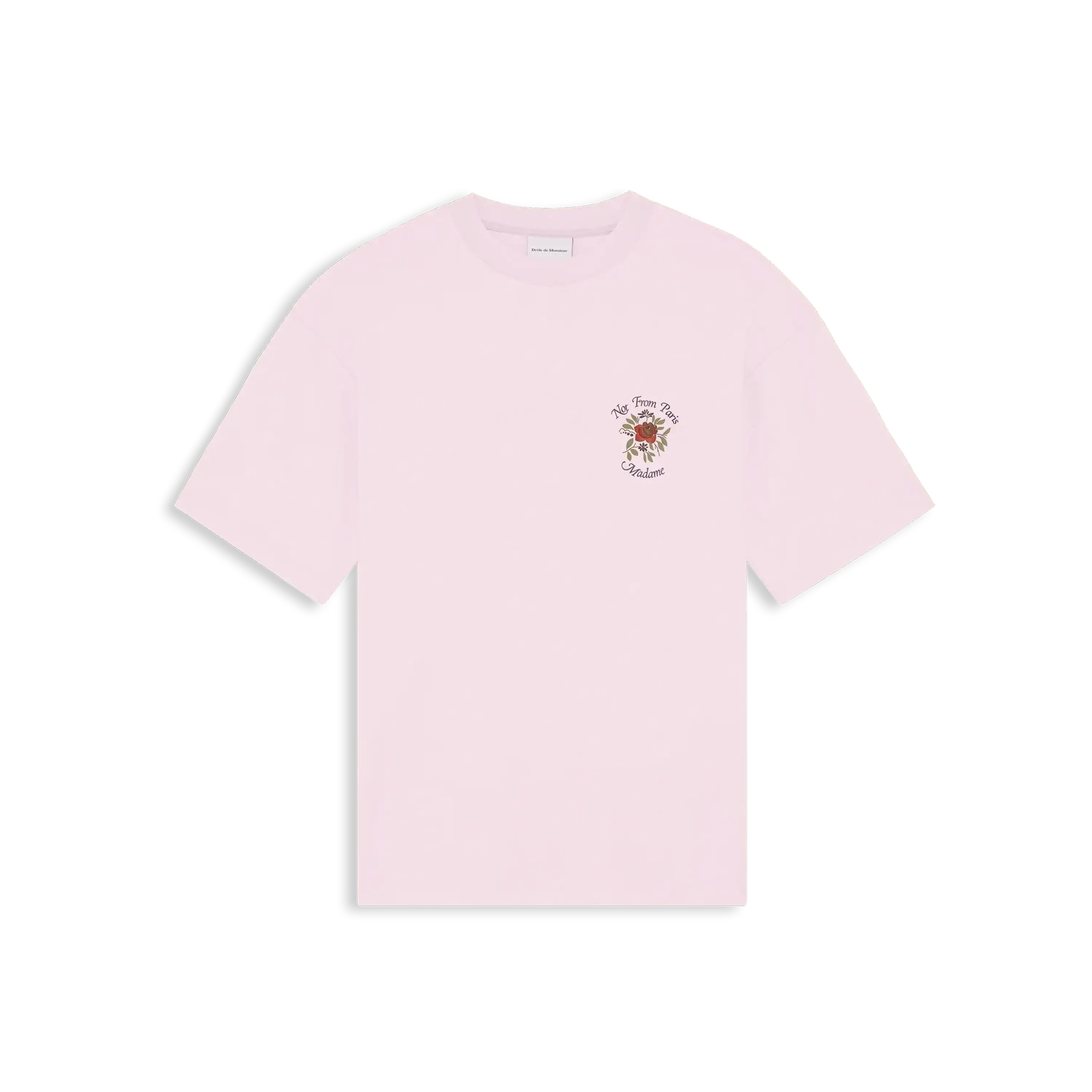 Drôle De Monsieur Slogan Rose Pink T-Shirt