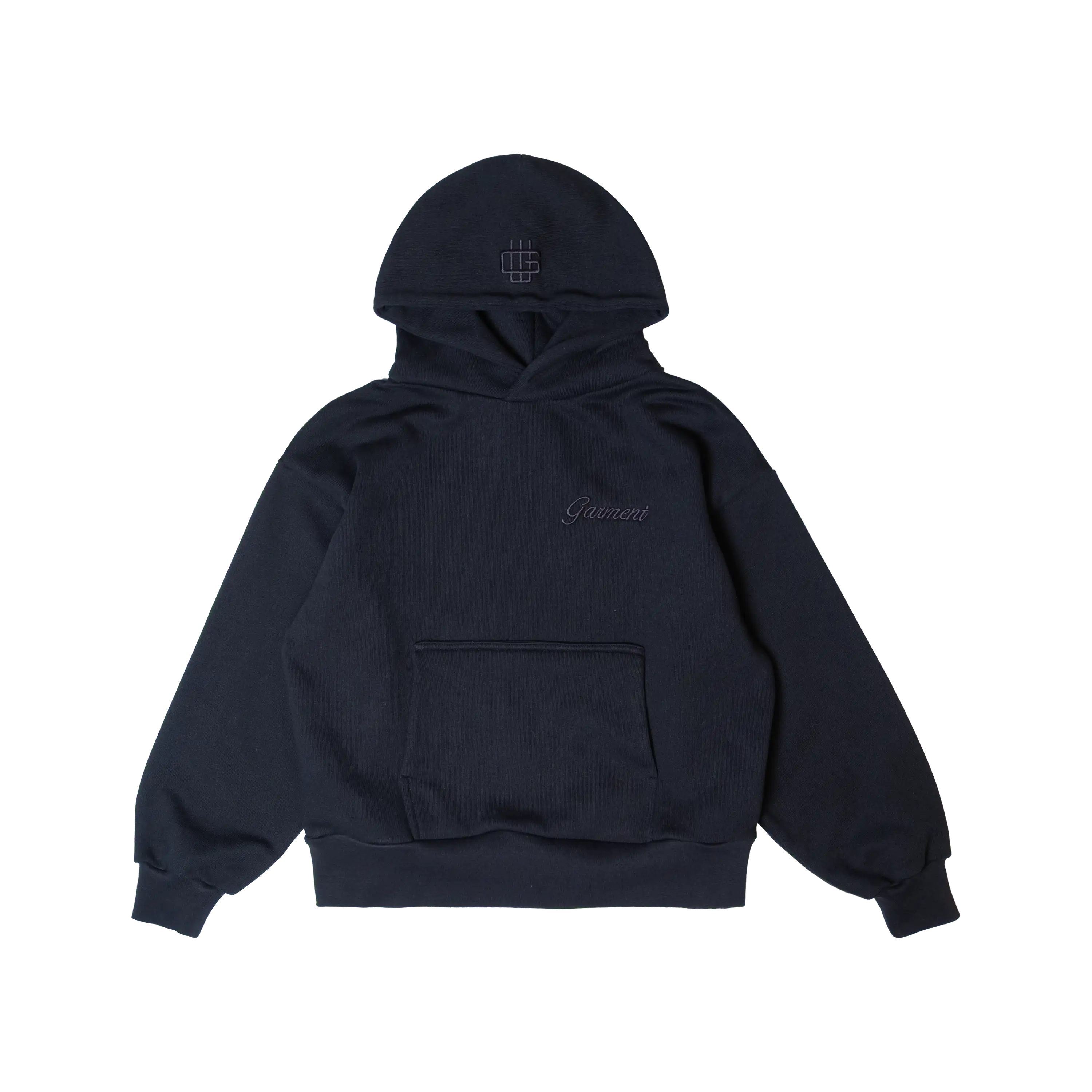 Garment Workshop Boxy Hoodie with Embroidery