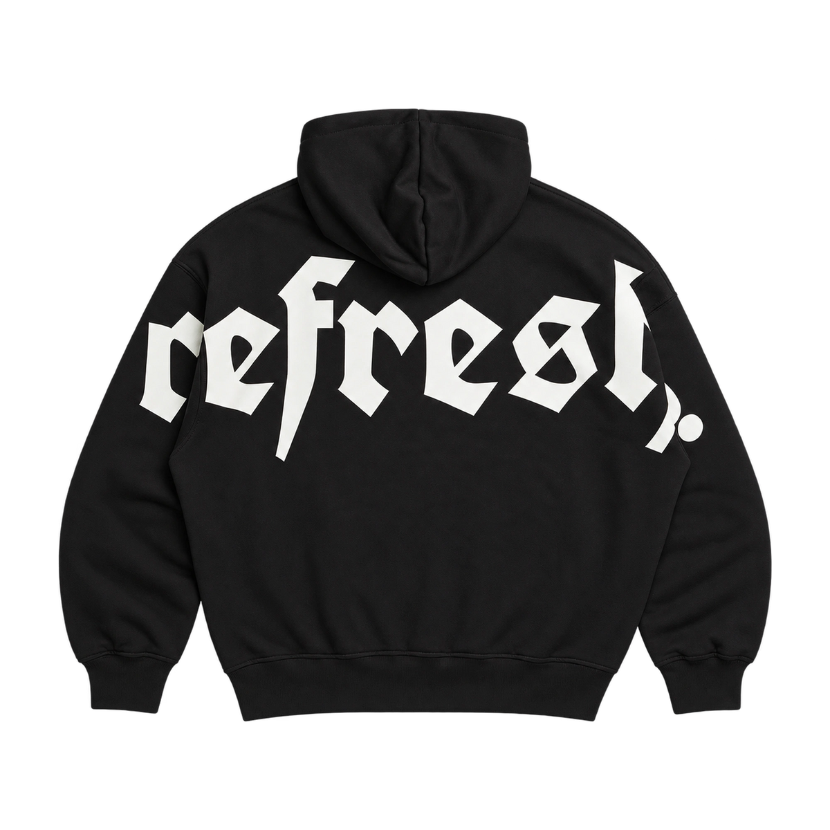refresh. Gothic Zip Hoodie Black