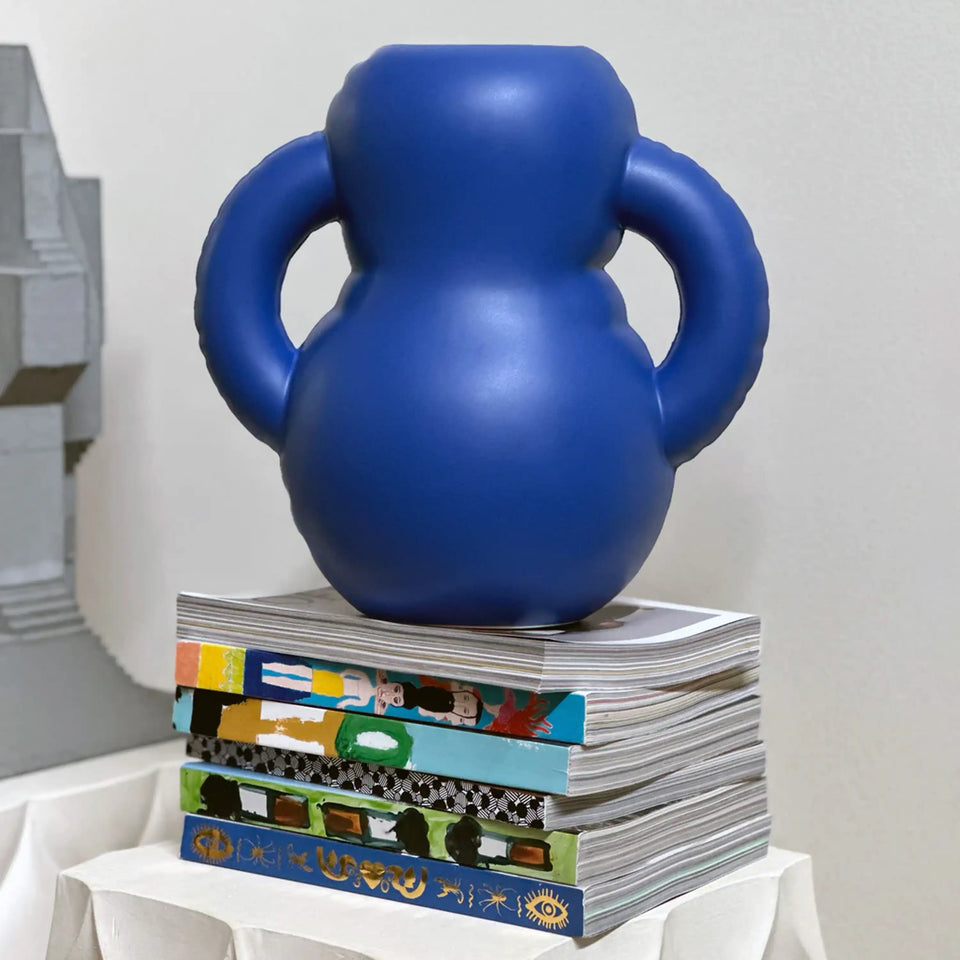 Home Studyo Vase 'OSCAR' Indigo